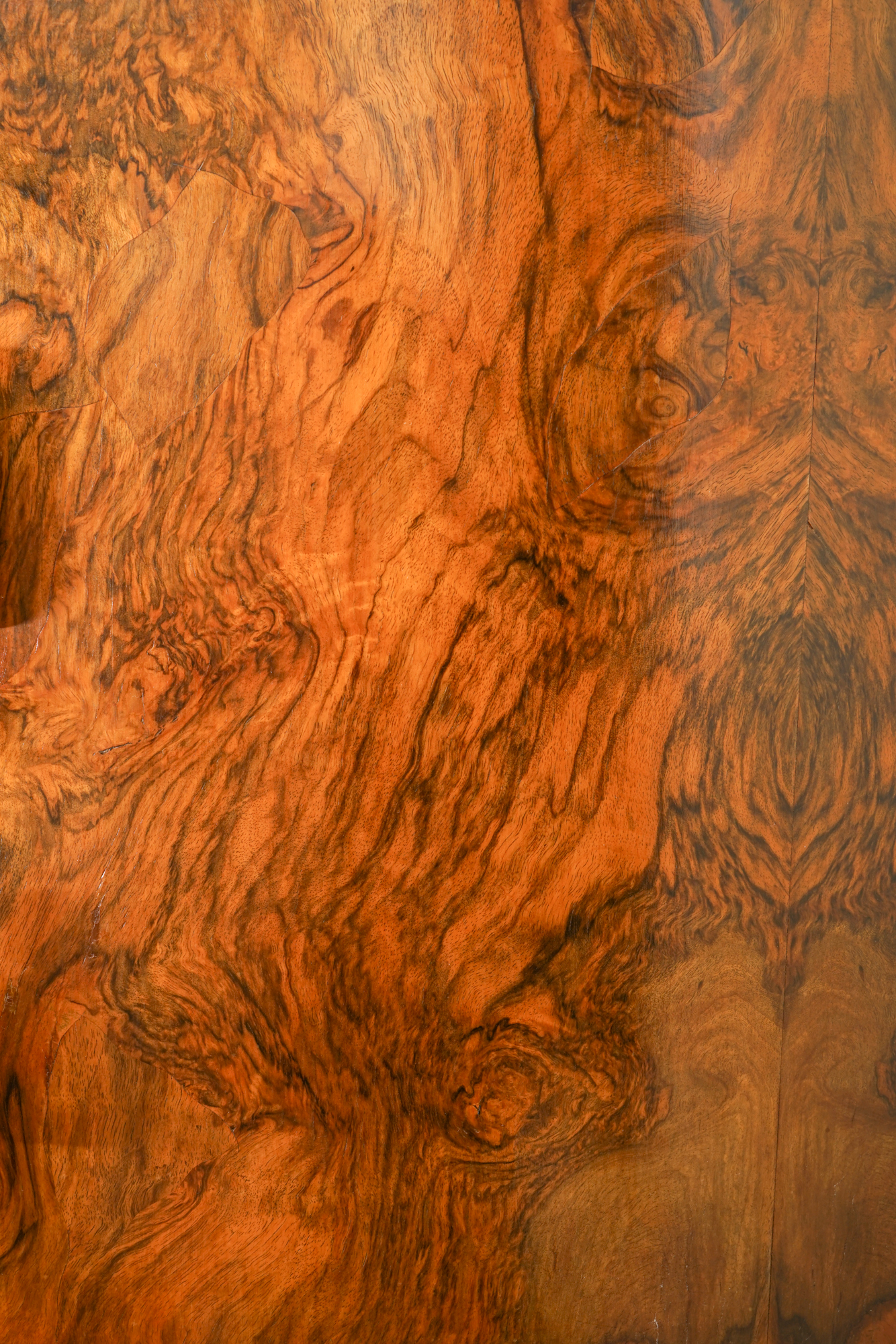 English Art Deco Walnut Cocktail Cabinet by Gold & Feather Products