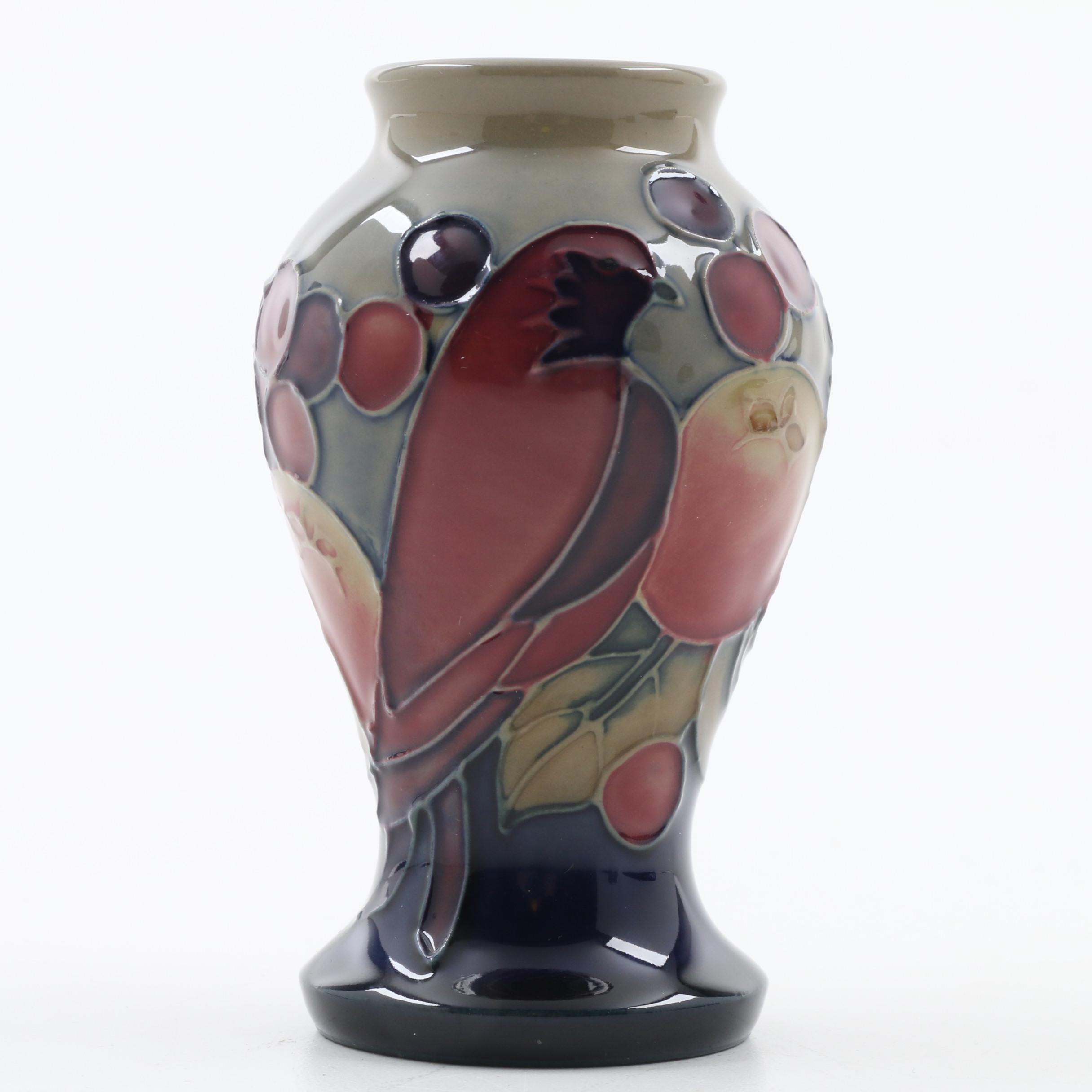 Moorcroft "Finch" Cabinet Vase