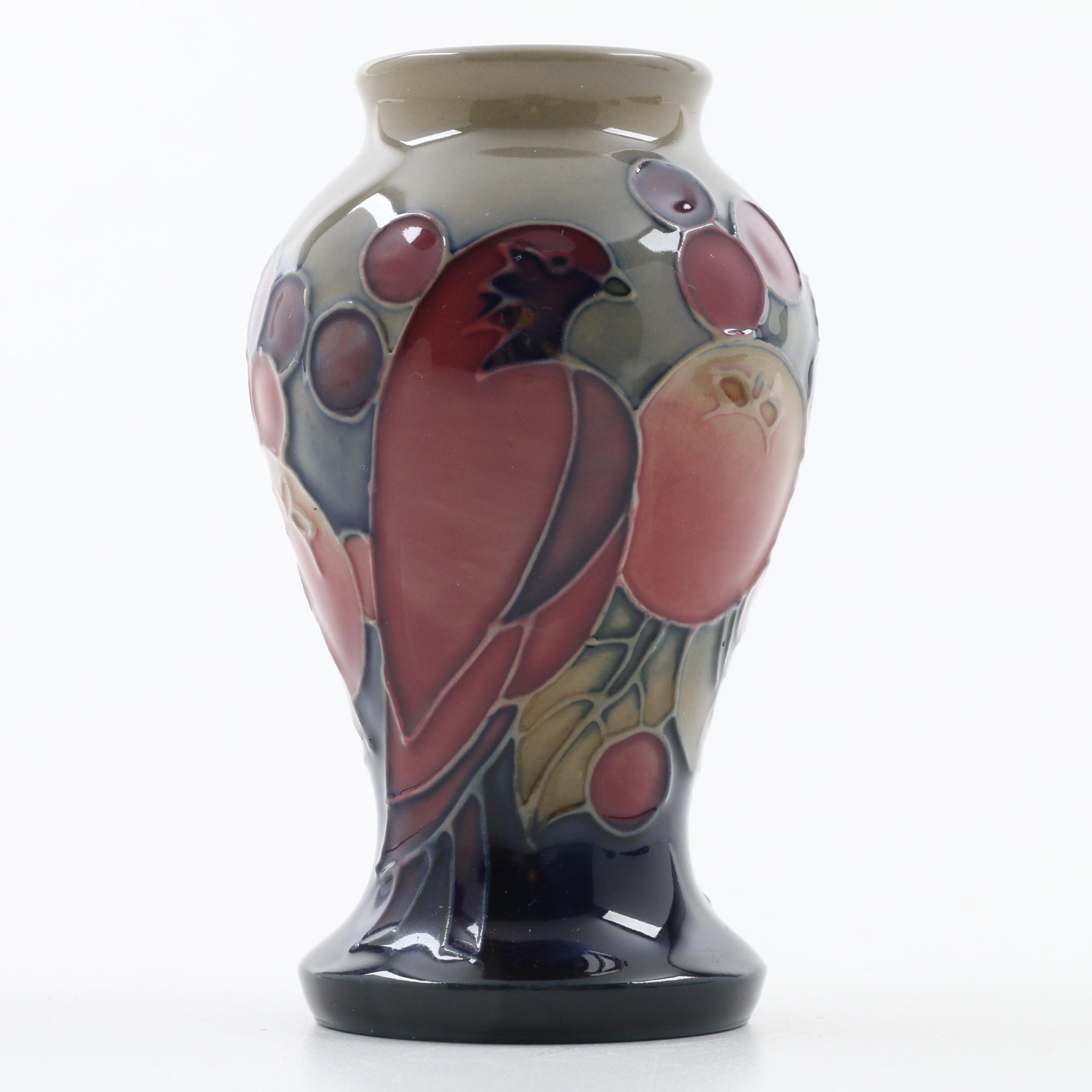 Moorcroft "Finch" Cabinet Vase