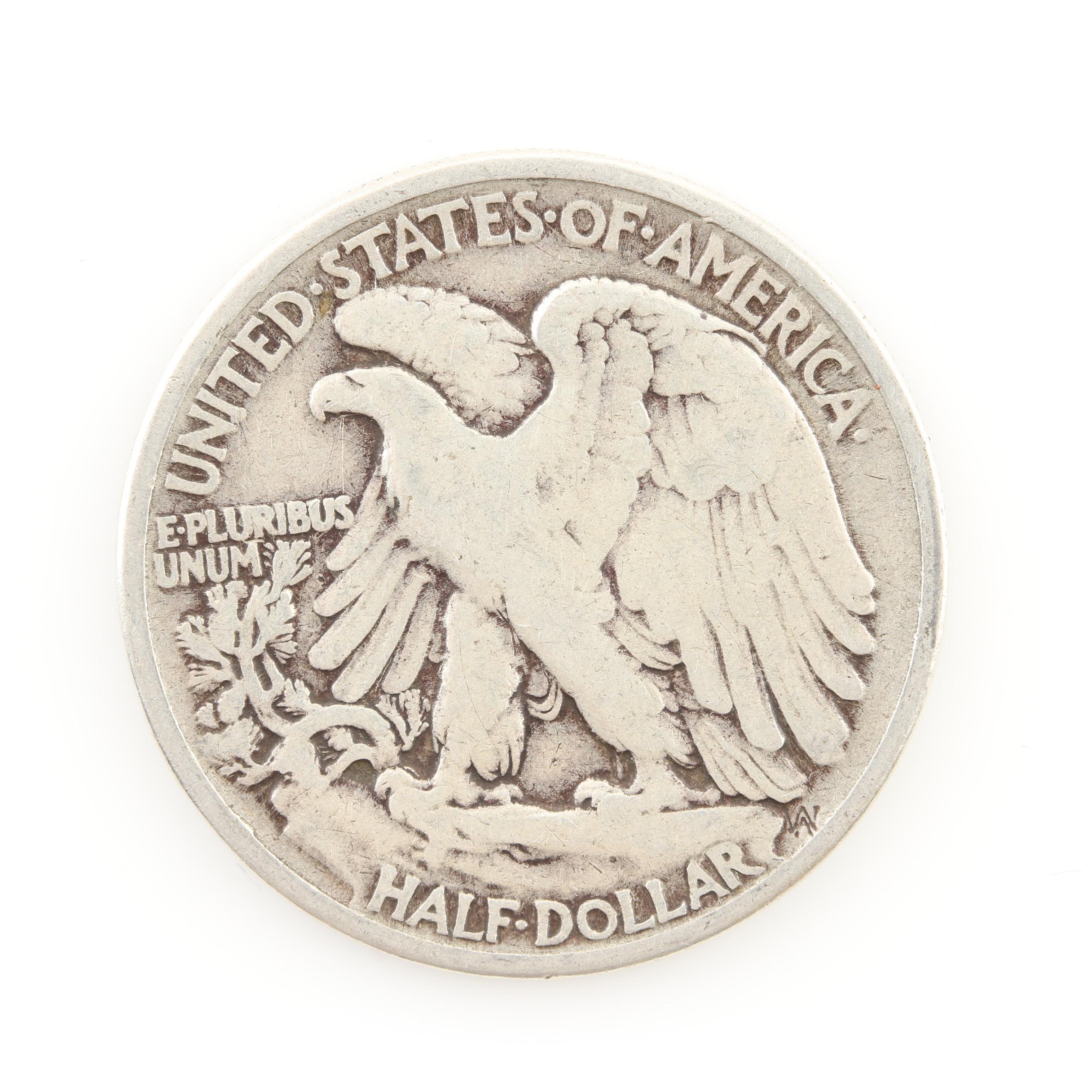 Group of Antique Barber Silver Coins and Walking Liberty Silver Half Dollars