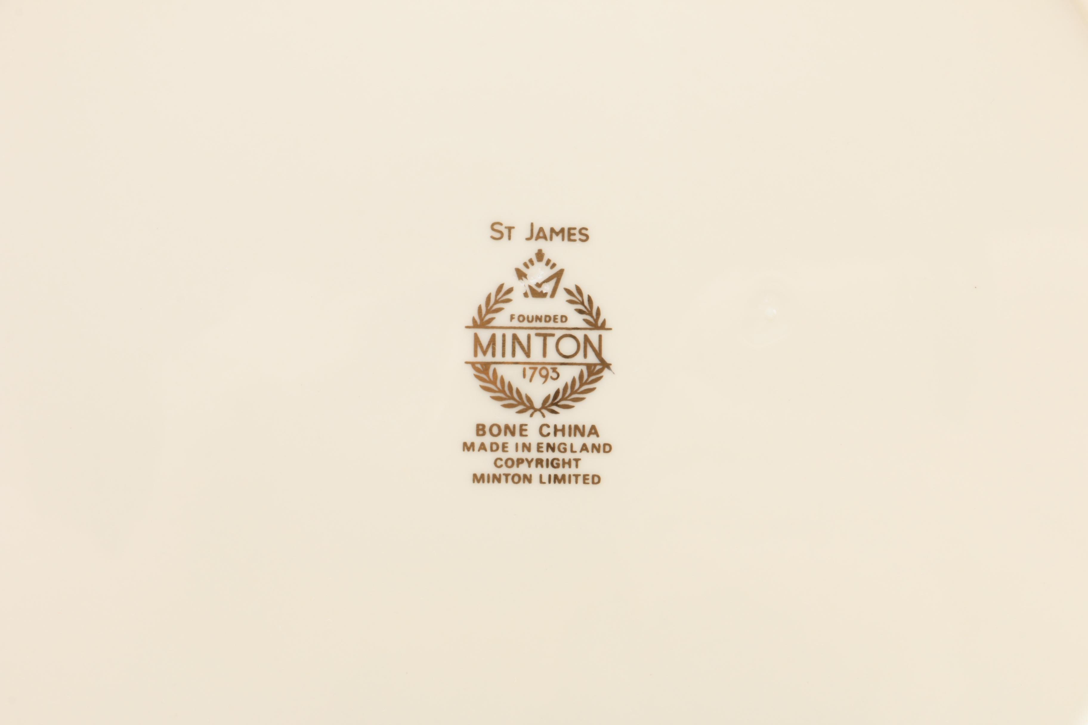 Minton "St. James" China Service For Twelve