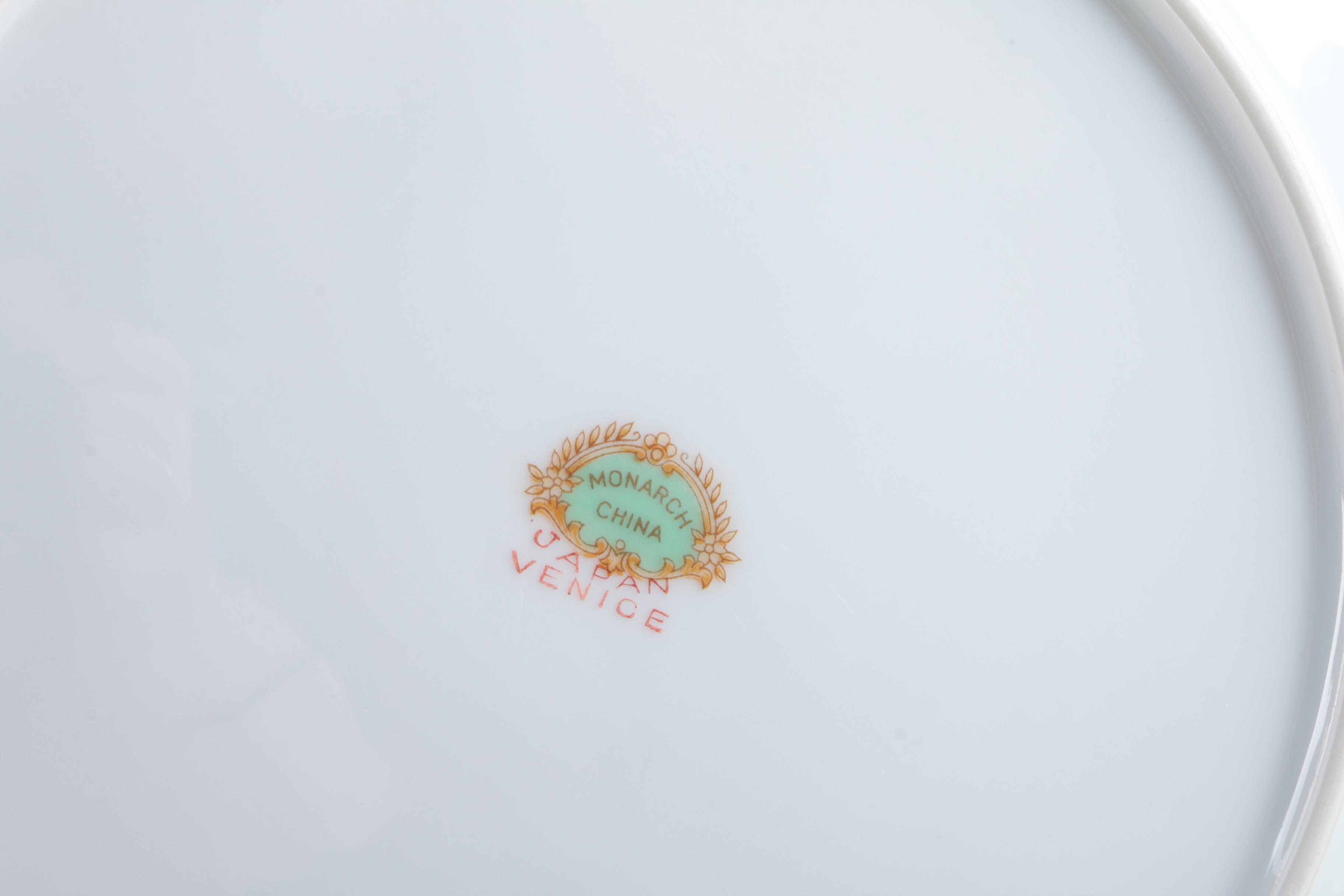 Vintage Monarch China "Venice" Tableware