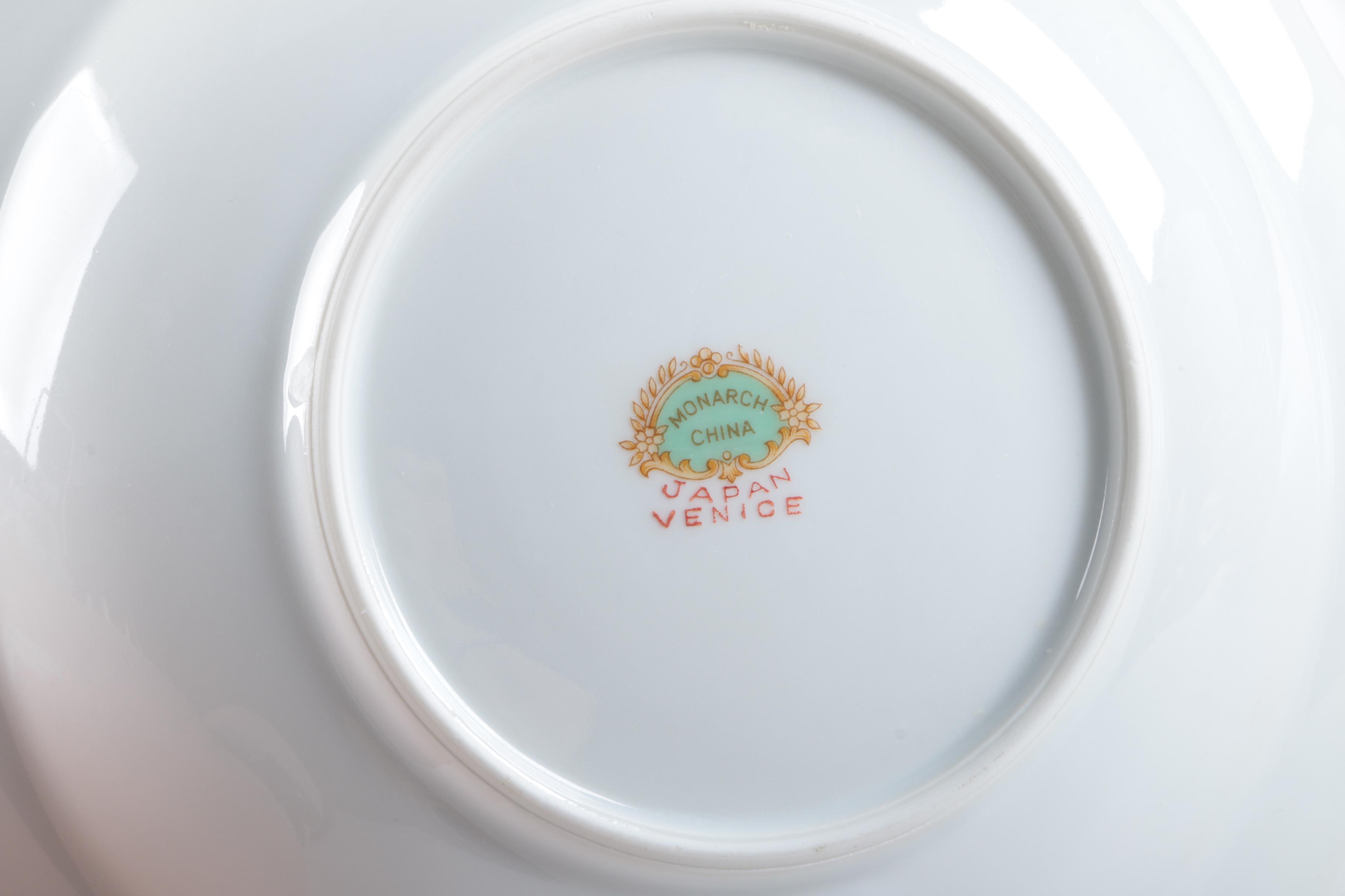 Vintage Monarch China "Venice" Tableware