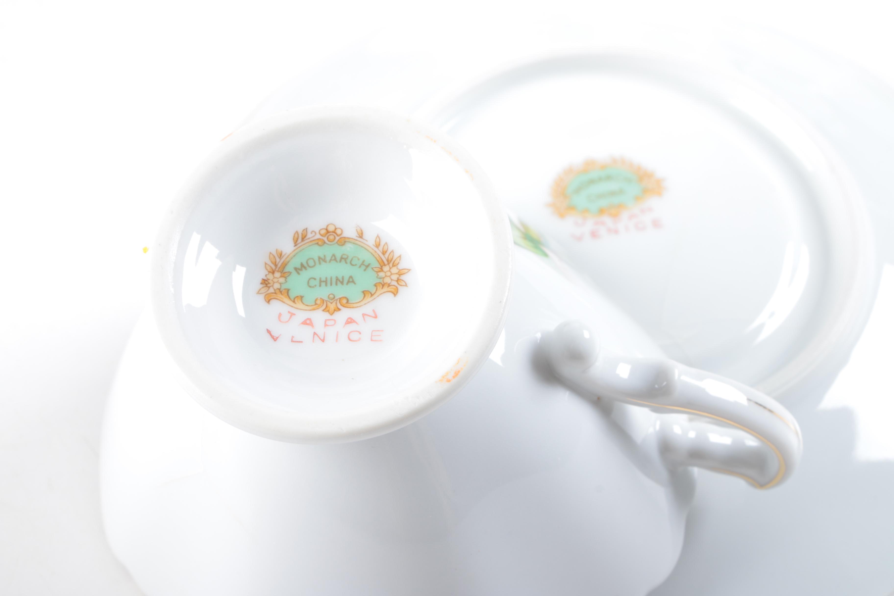 Vintage Monarch China "Venice" Tableware