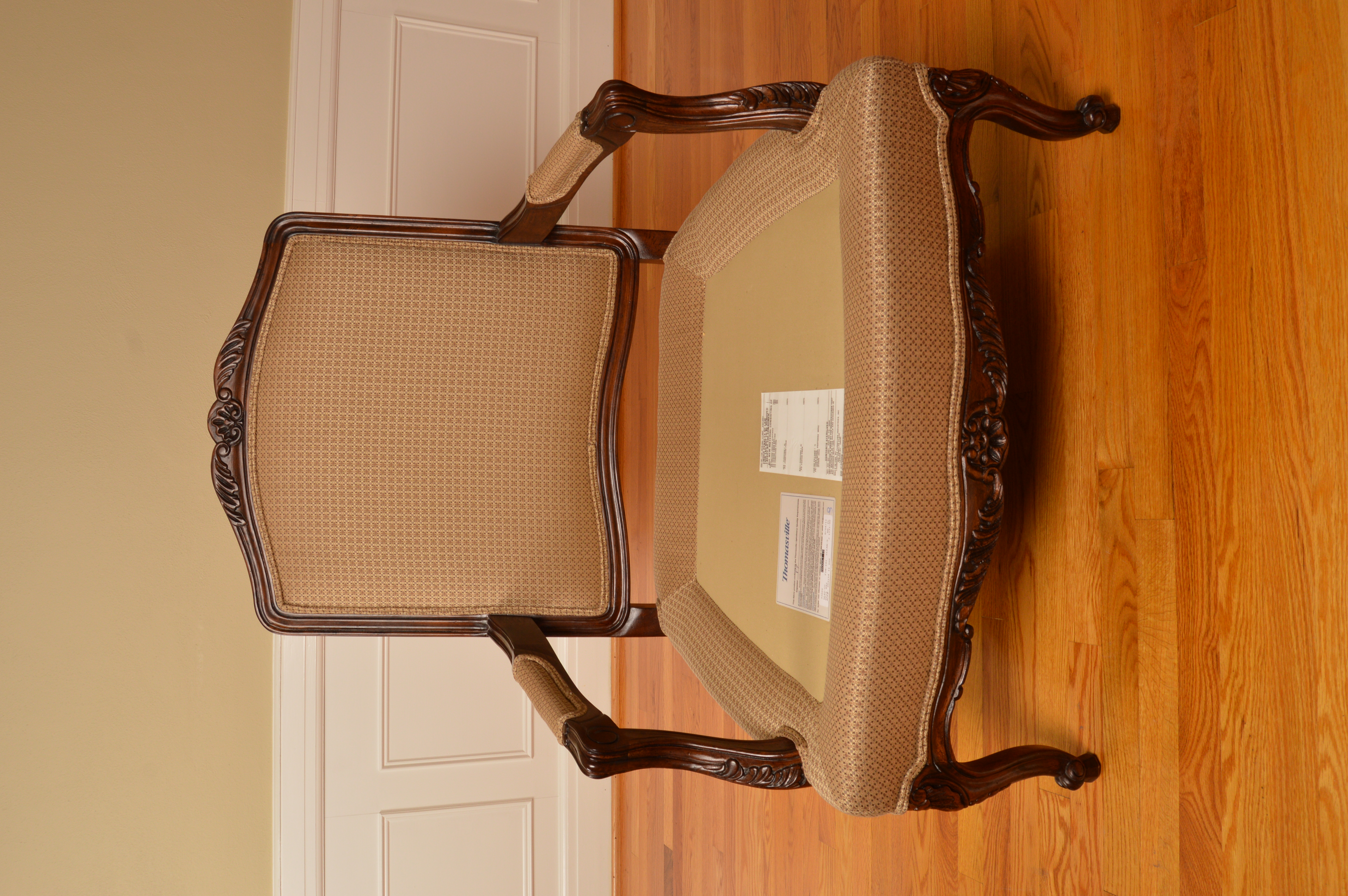 Louis XV Style Upholstered Armchairs by Thomasville