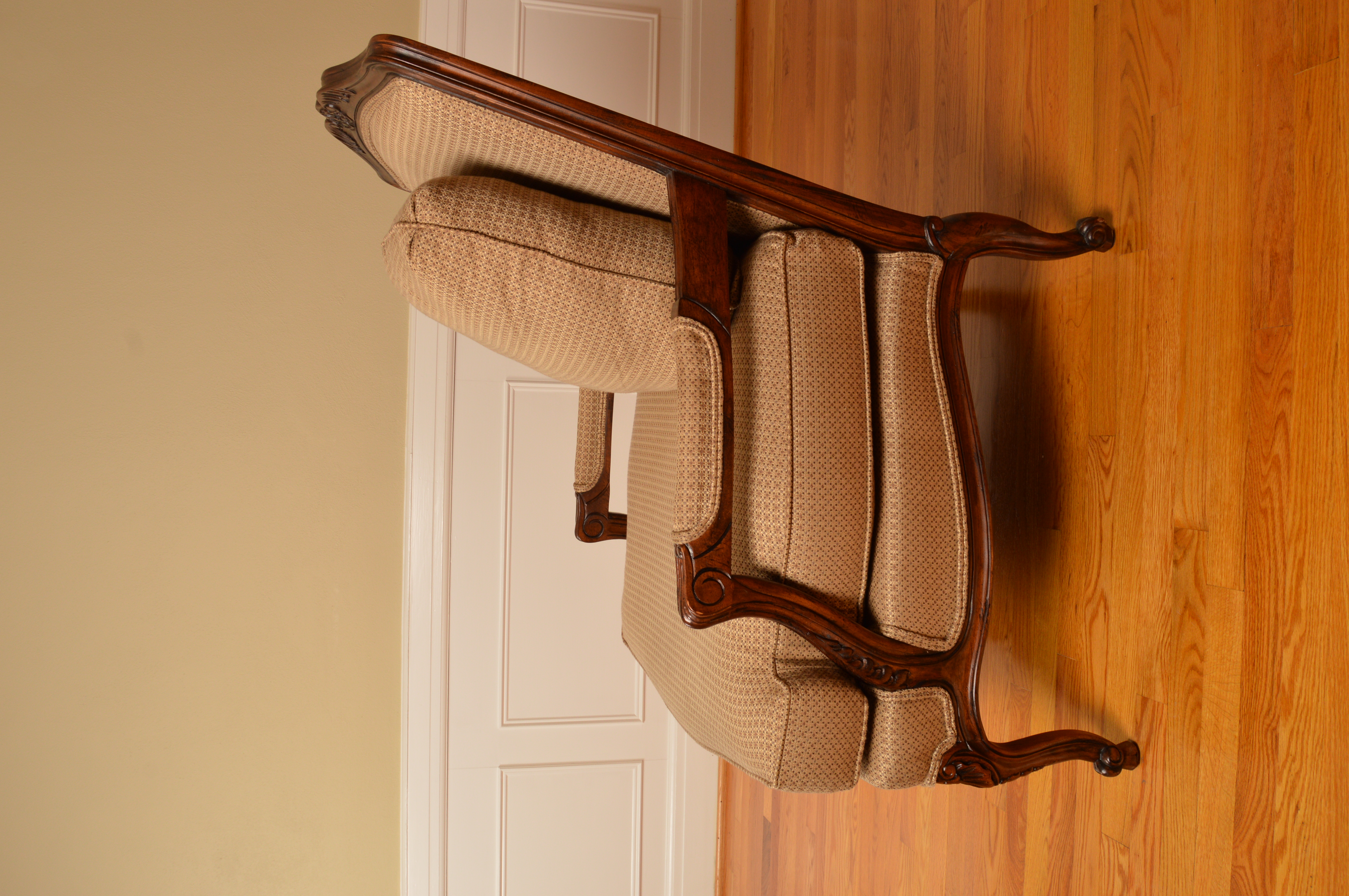 Louis XV Style Upholstered Armchairs by Thomasville