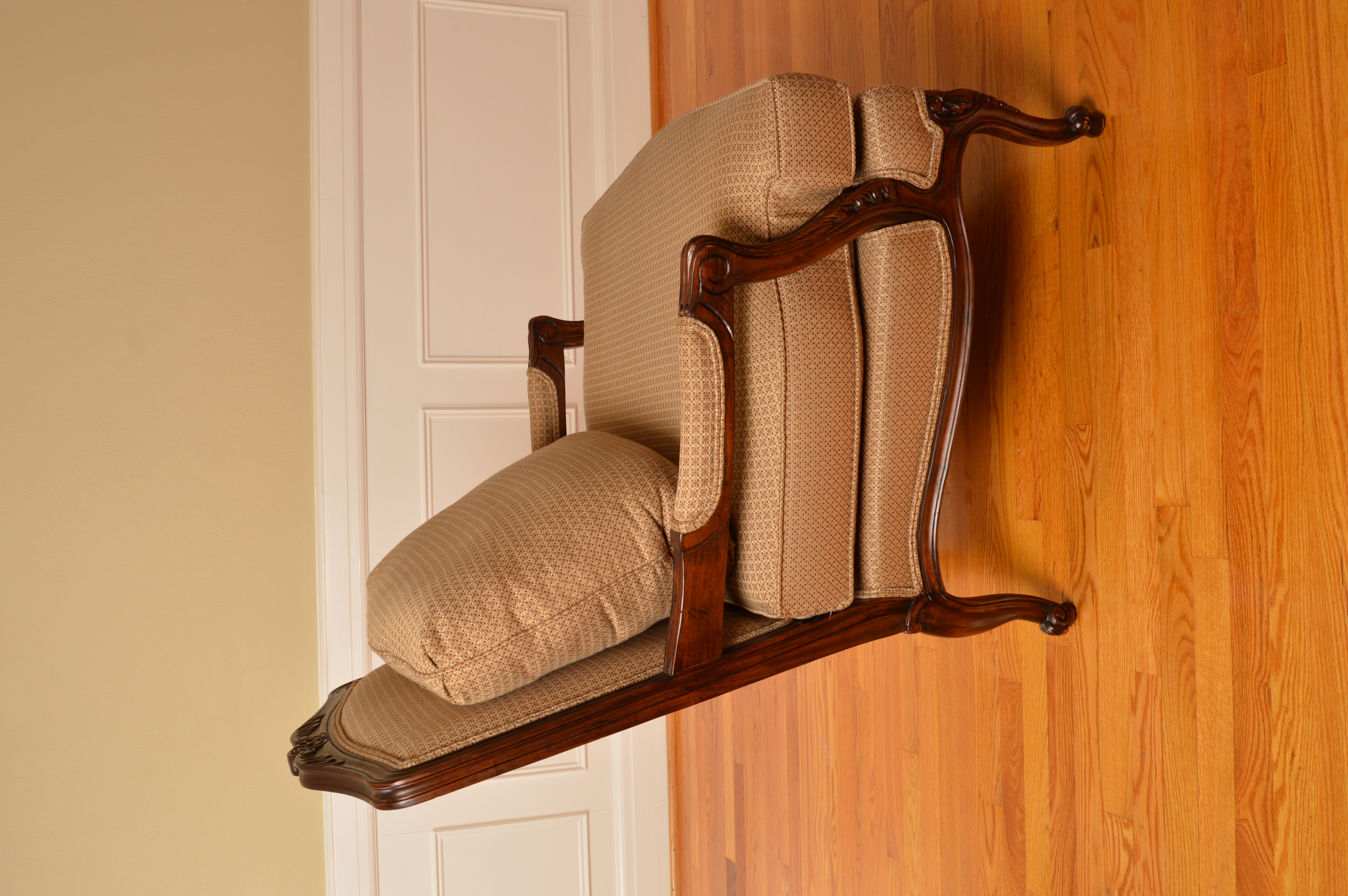 Louis XV Style Upholstered Armchairs by Thomasville