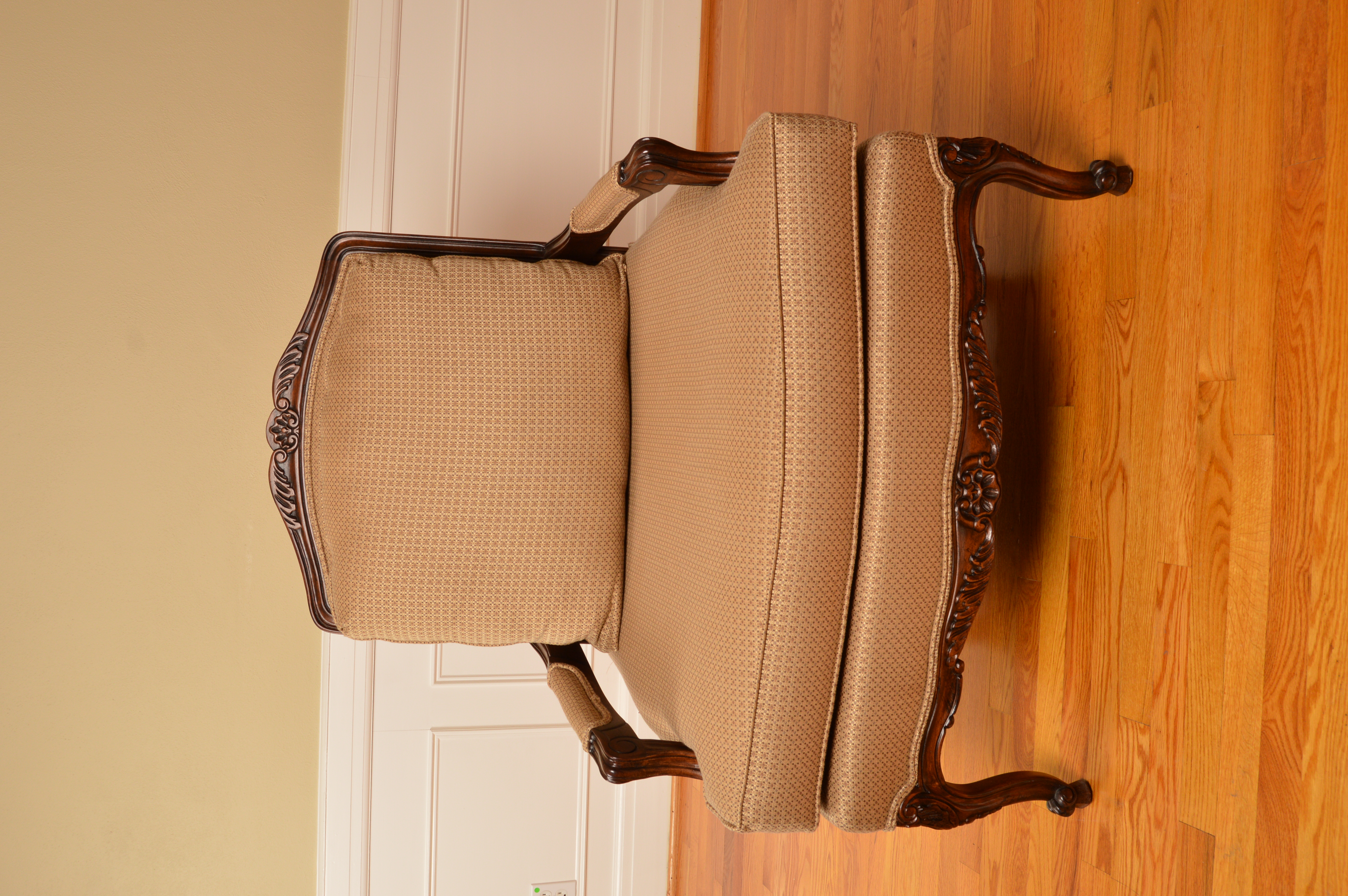 Louis XV Style Upholstered Armchairs by Thomasville