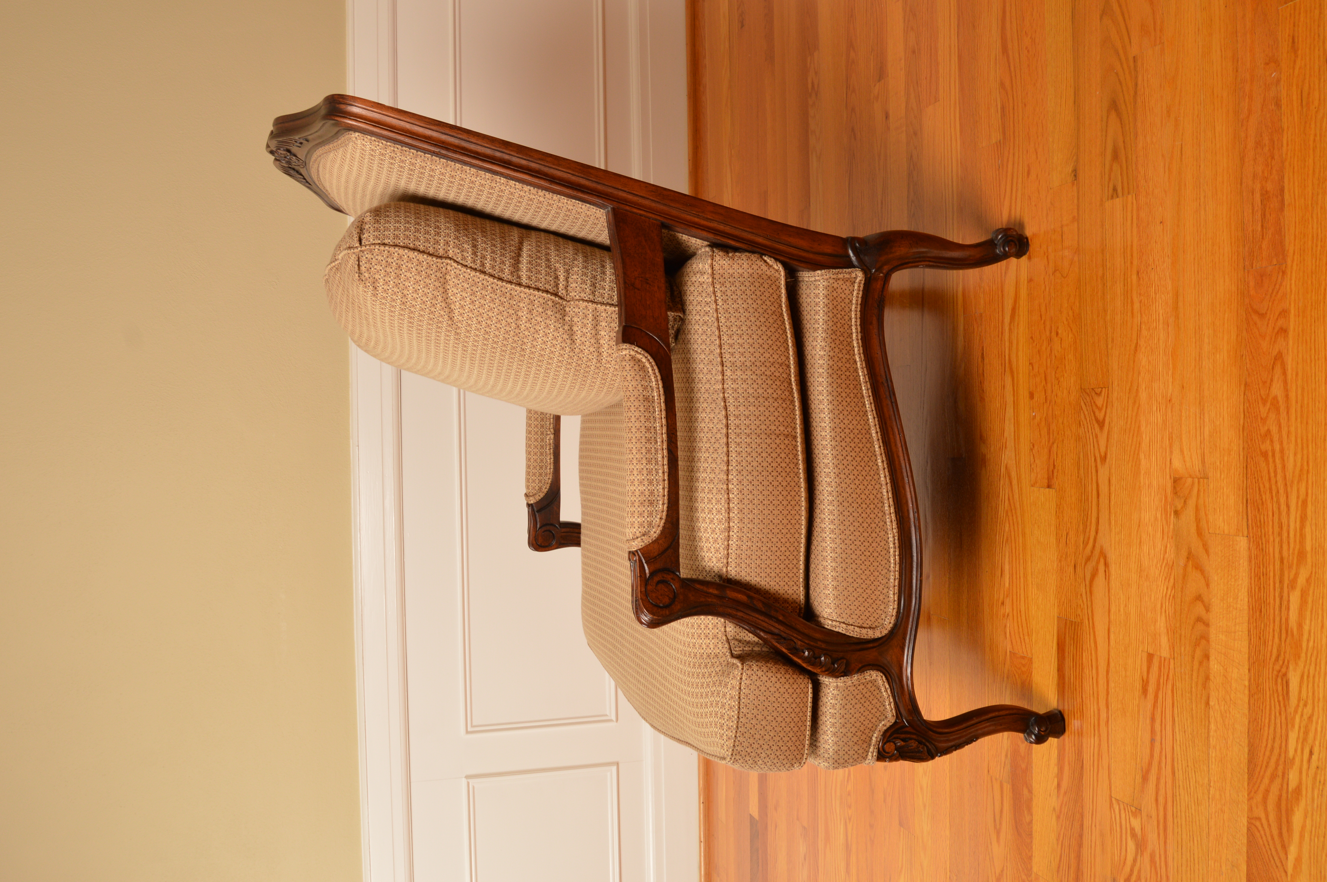 Louis XV Style Upholstered Armchairs by Thomasville