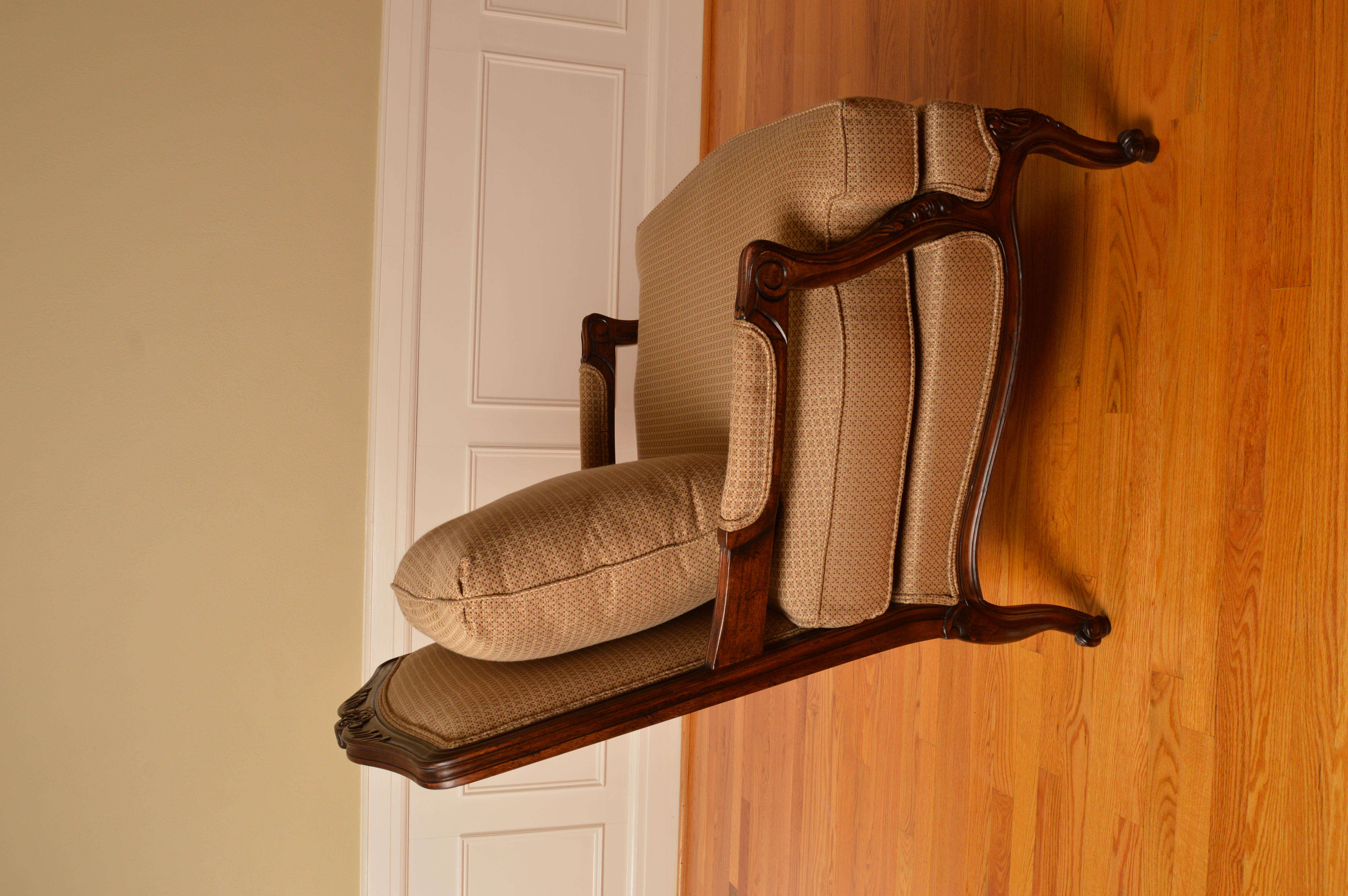 Louis XV Style Upholstered Armchairs by Thomasville