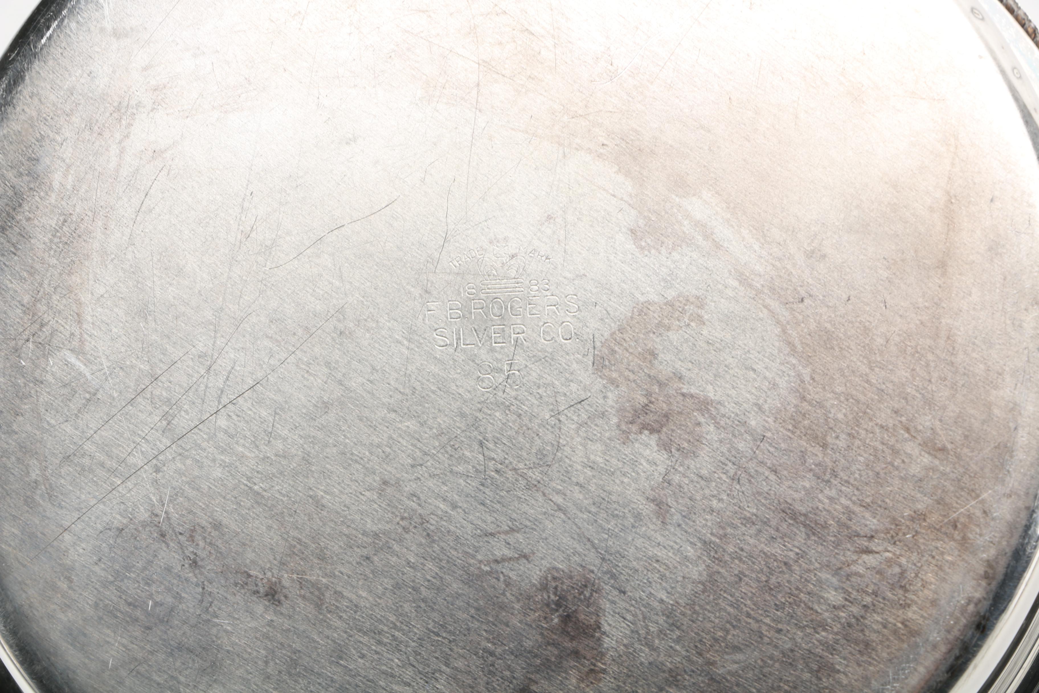 Godinger Silver Plate Crumb Catcher with Brush and Other Silent Butlers