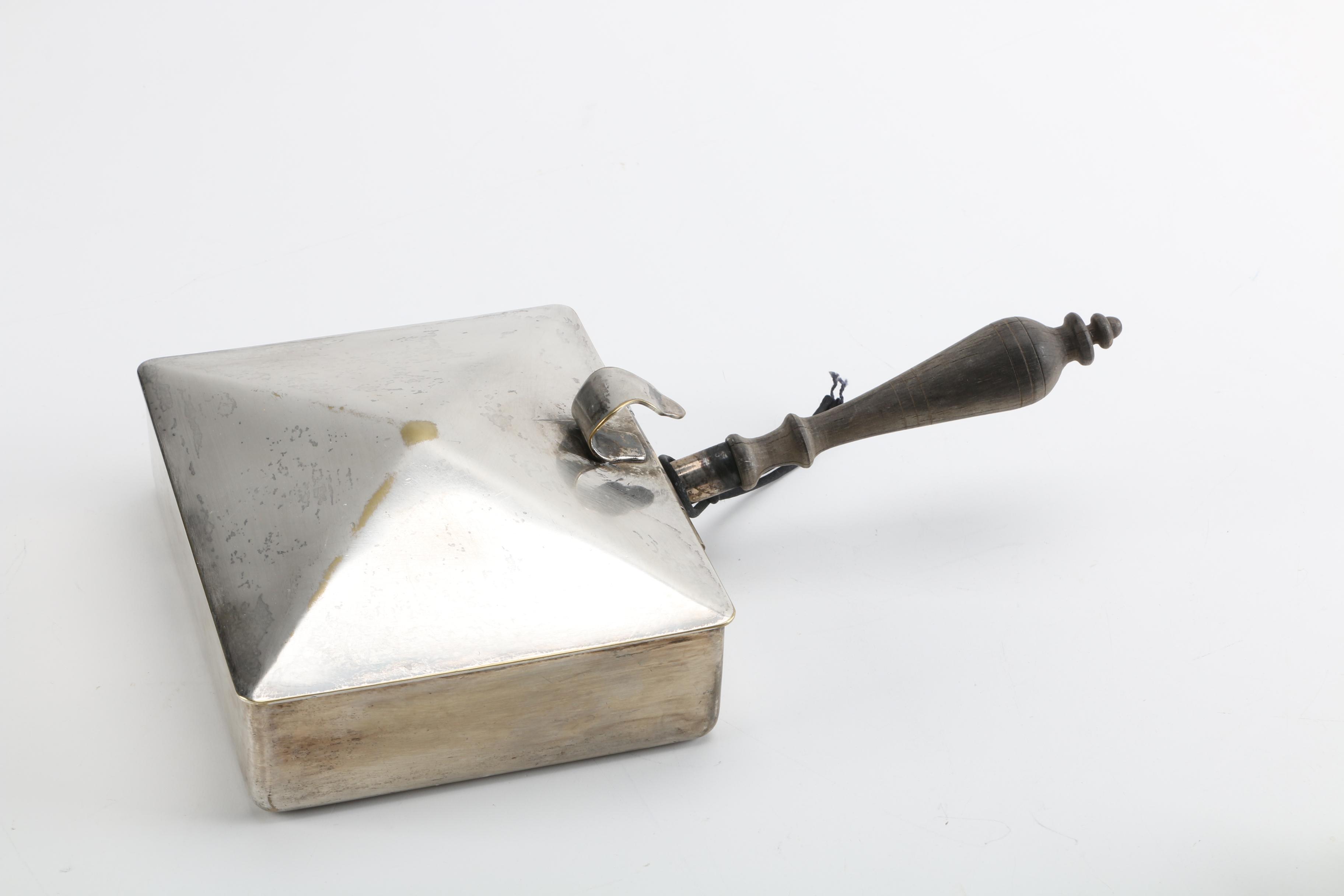 Godinger Silver Plate Crumb Catcher with Brush and Other Silent Butlers