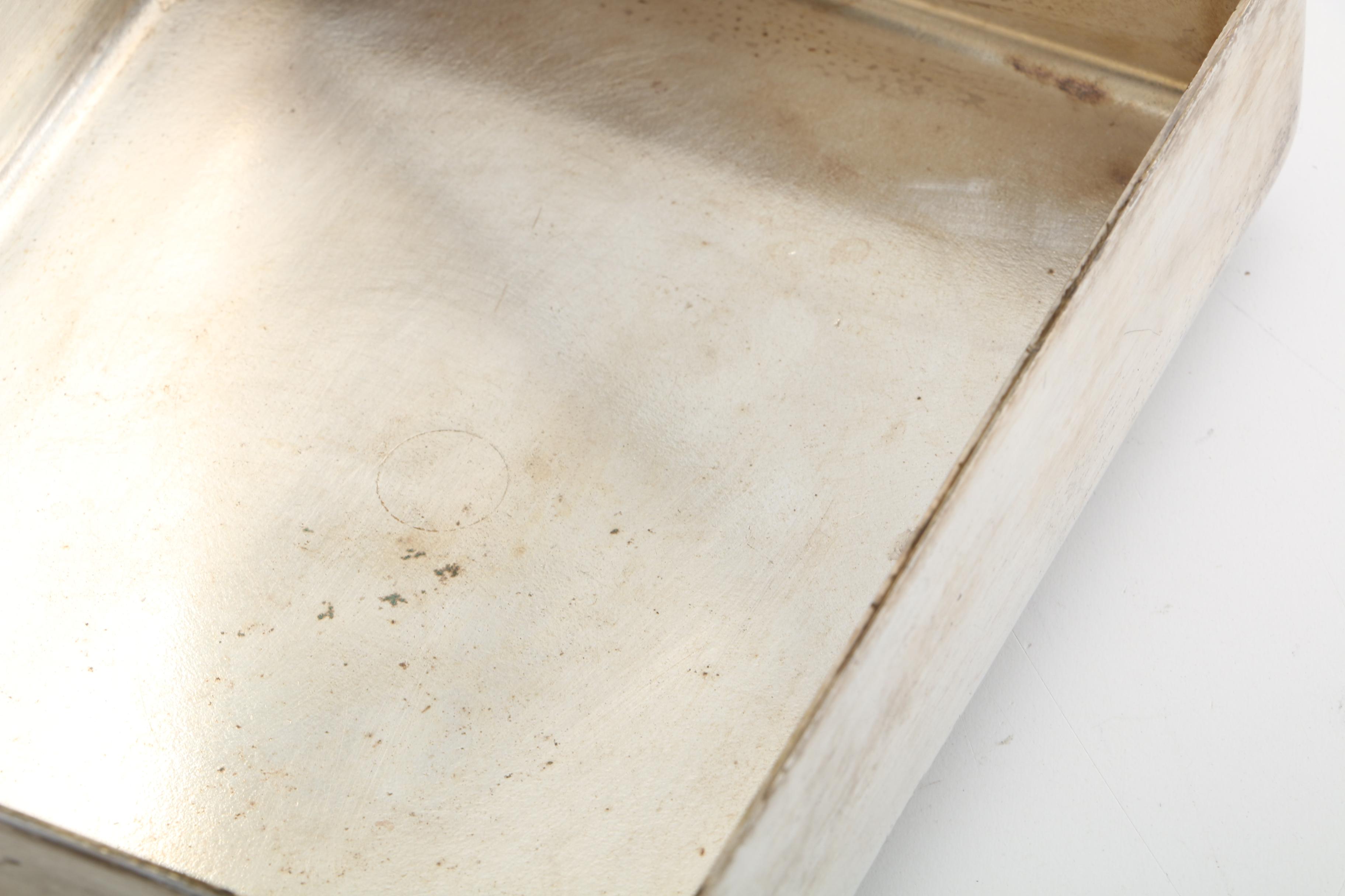 Godinger Silver Plate Crumb Catcher with Brush and Other Silent Butlers