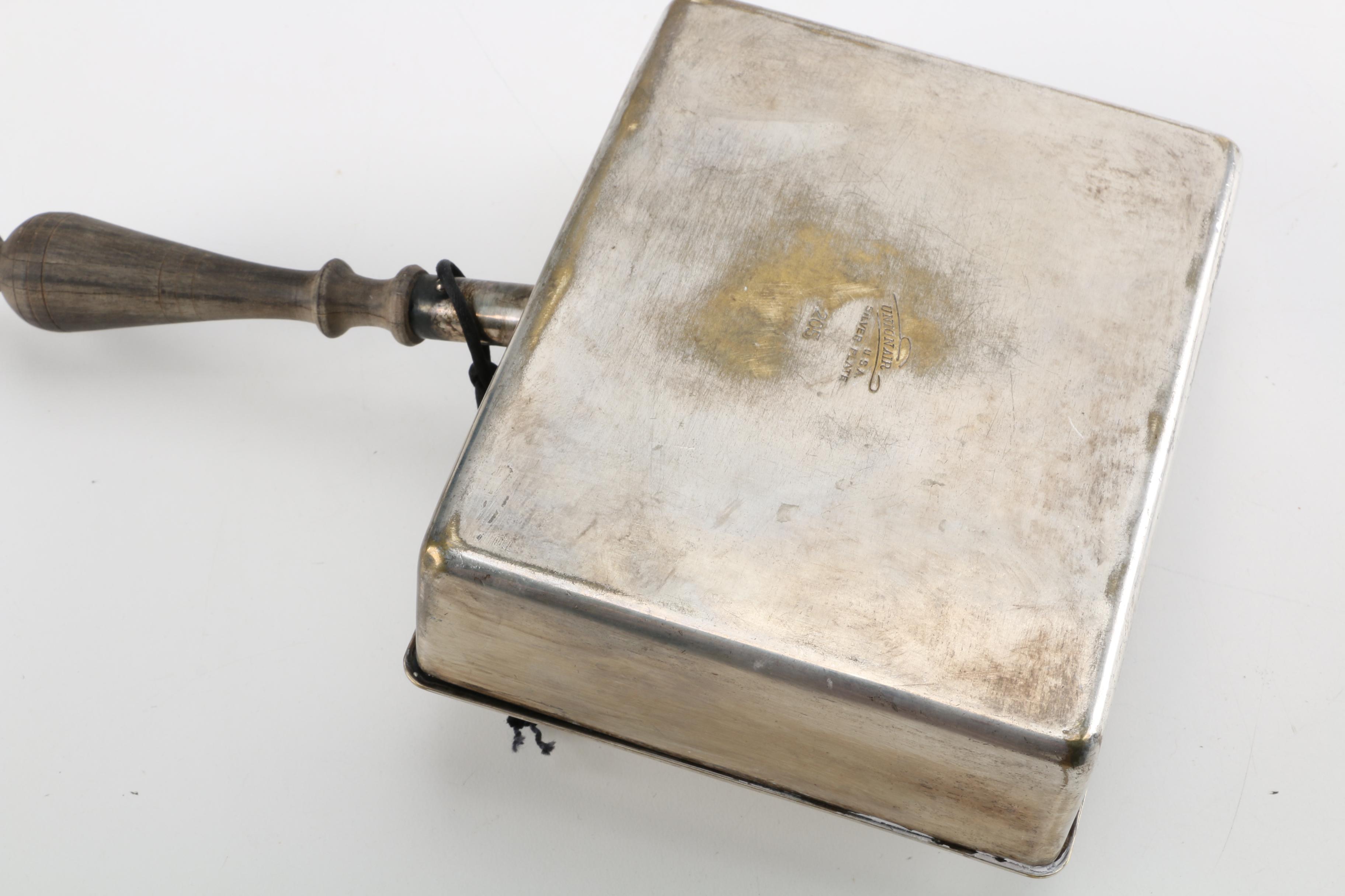 Godinger Silver Plate Crumb Catcher with Brush and Other Silent Butlers