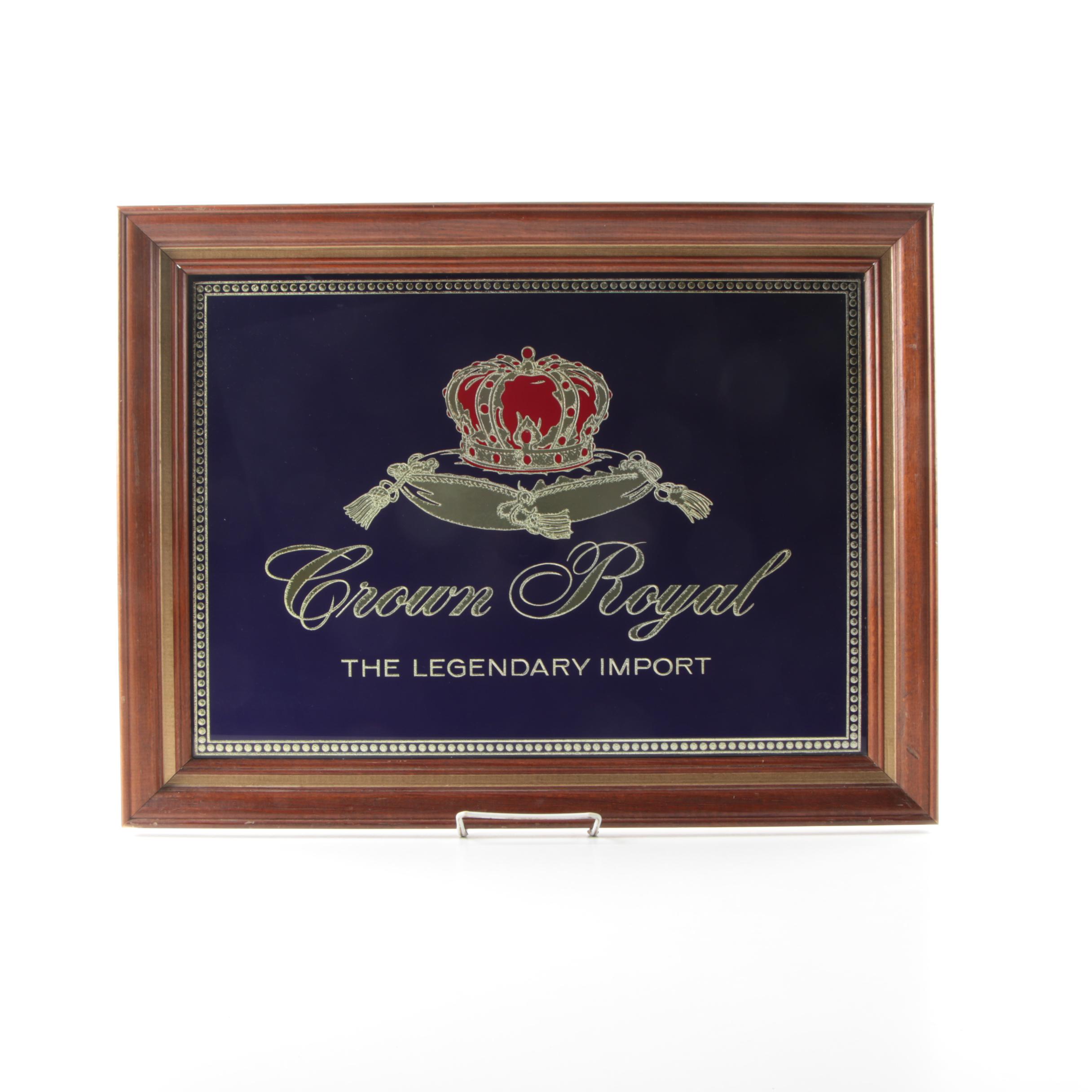 Framed Crown Royal Sign