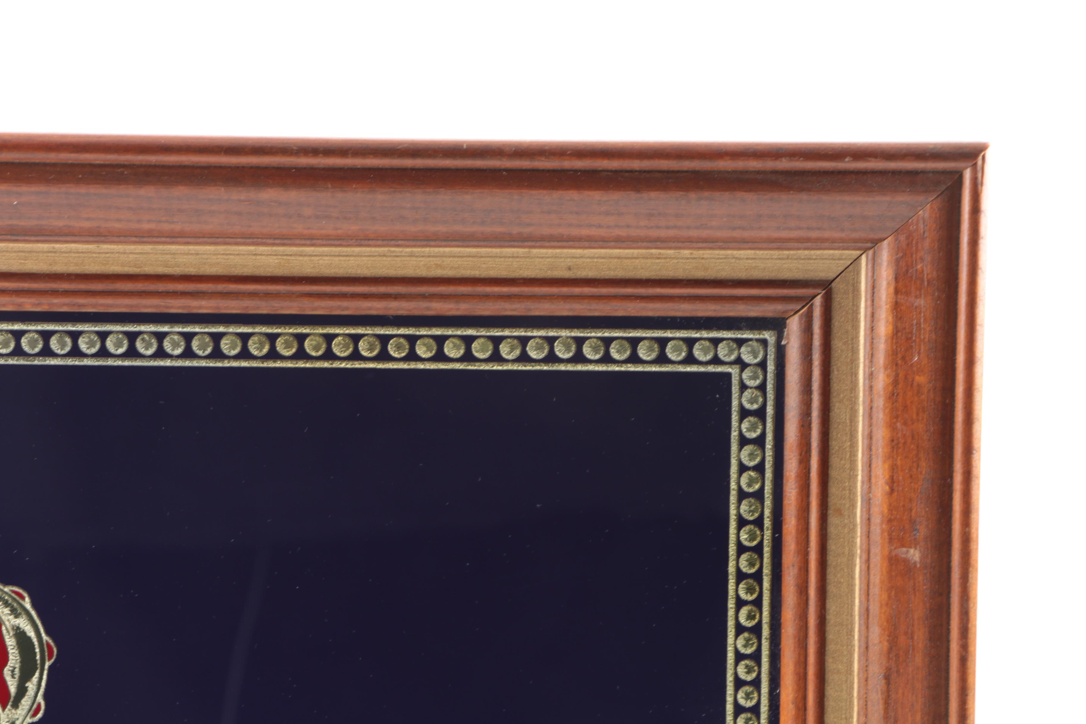 Framed Crown Royal Sign