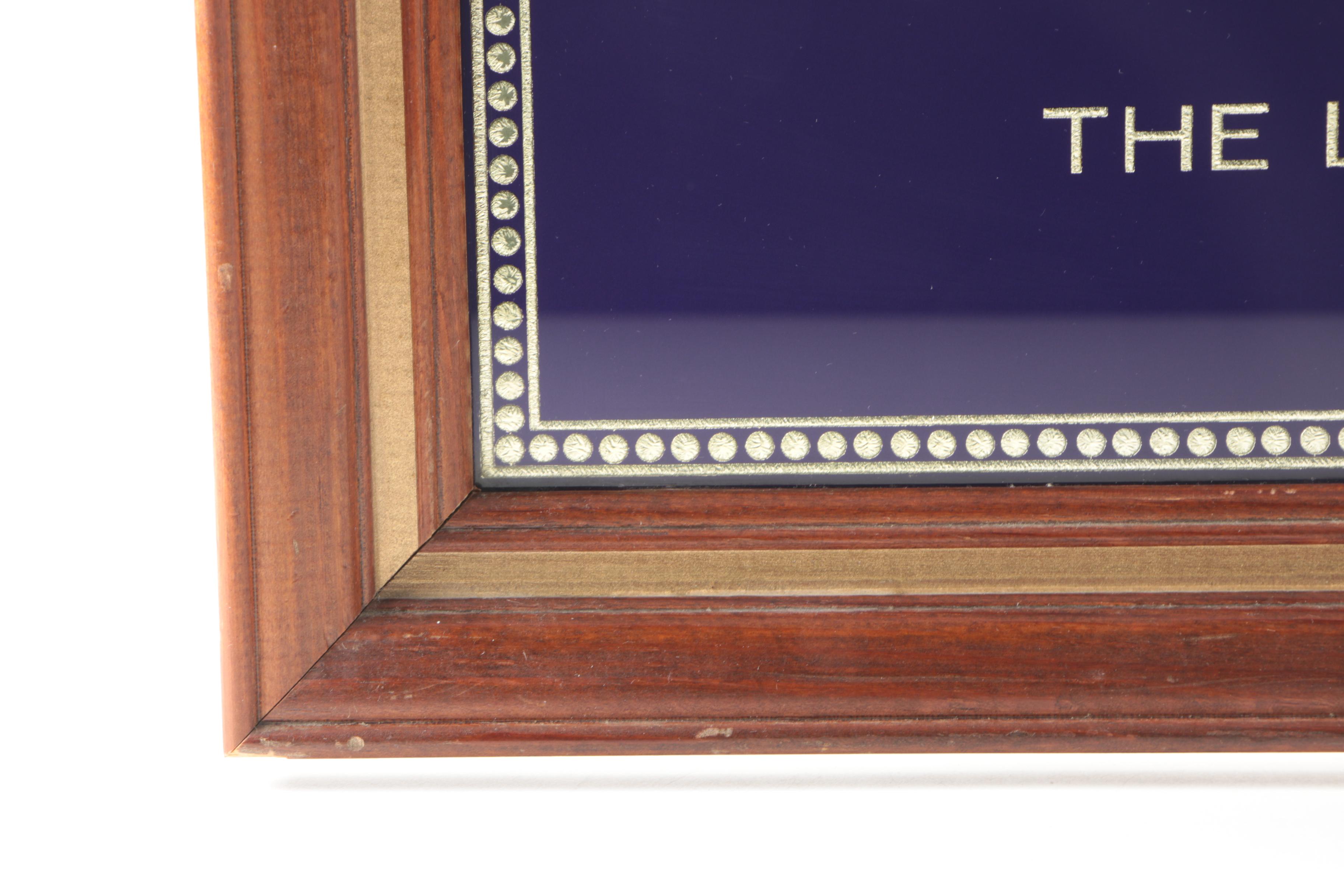 Framed Crown Royal Sign