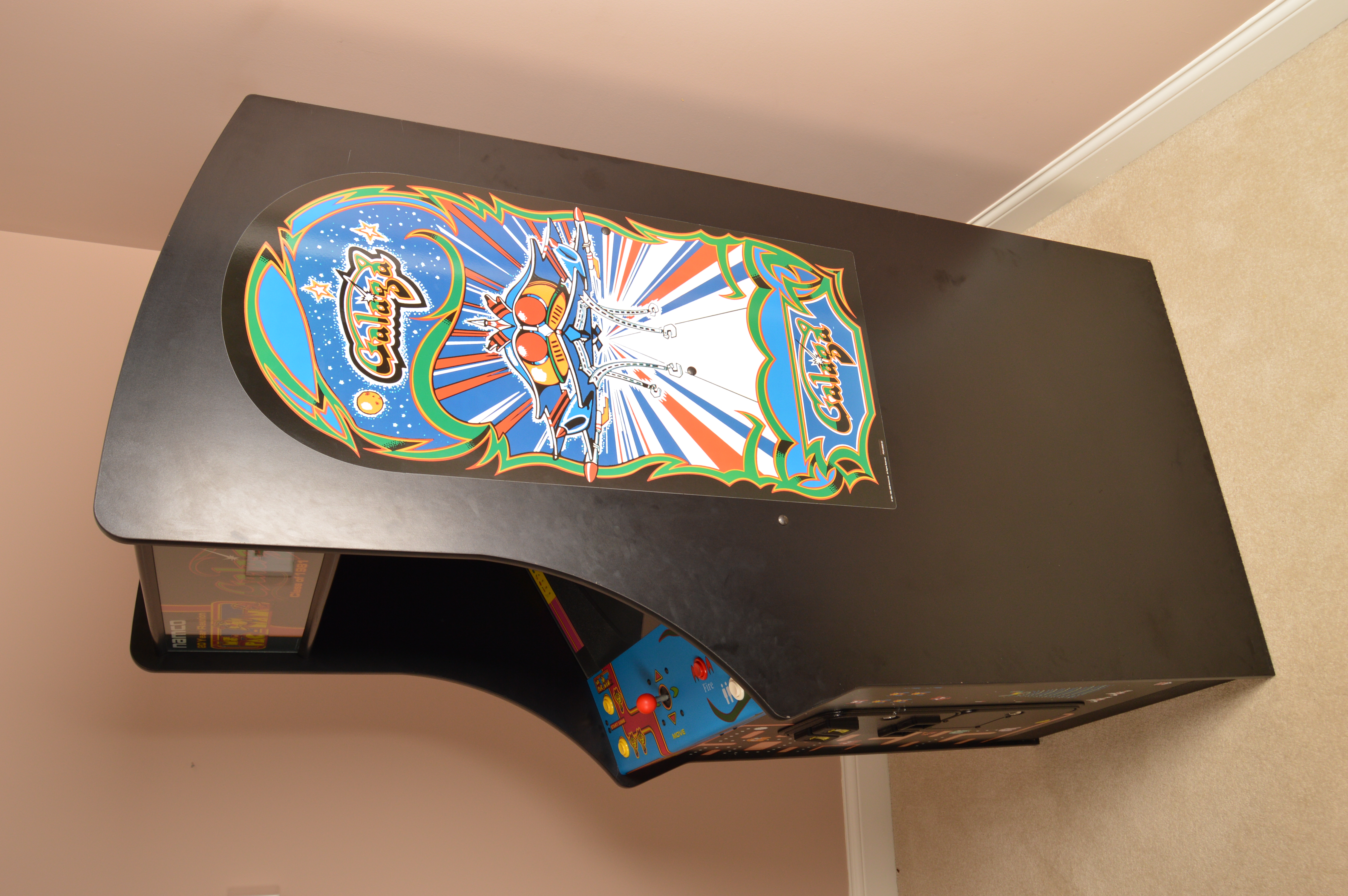 Modern Age Namco 'Ms. Pac-Man" and "Galaga" Arcade Cabinet