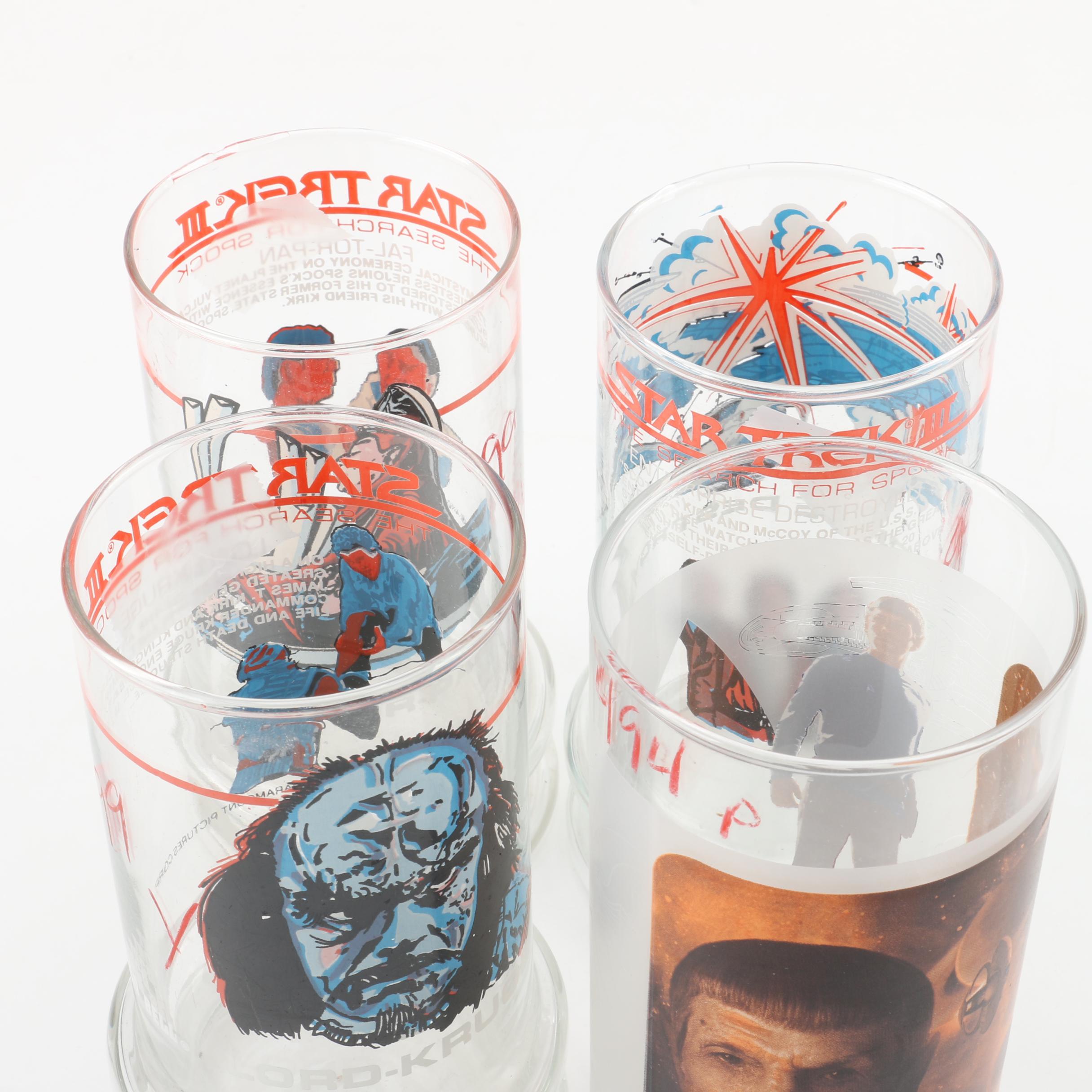 Star Trek III Glass Tumblers