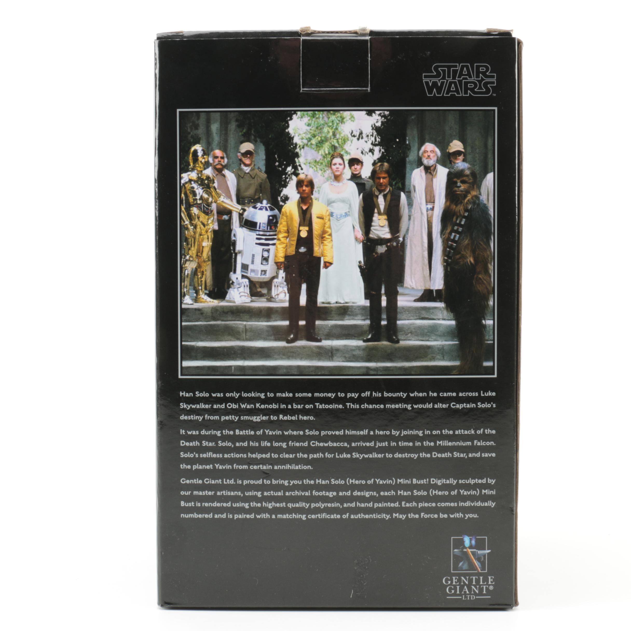 LucasFilm Star Wars "Han Solo, Hero of Yavin" Collectible Mini Bust