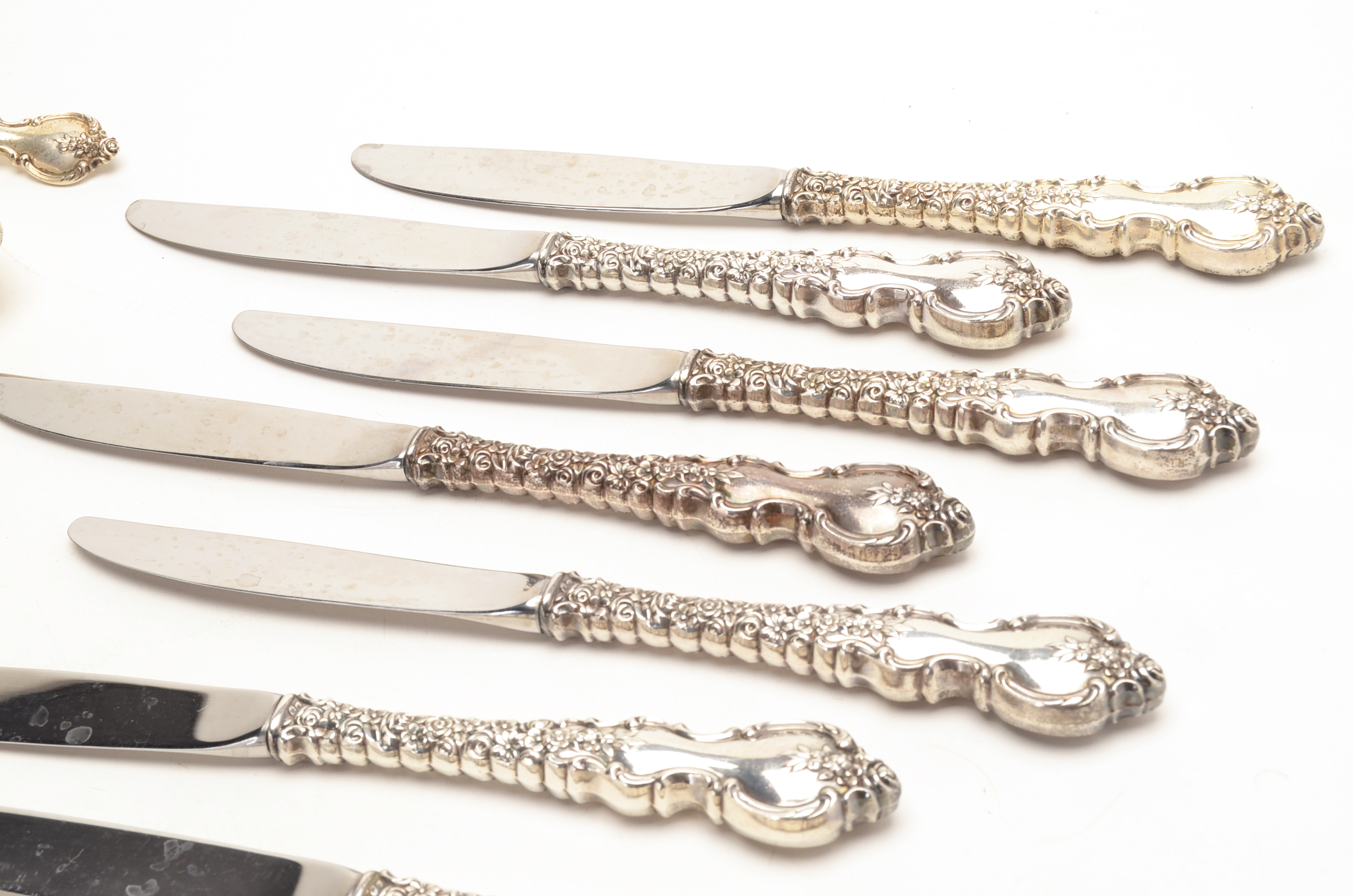 International Silver Co. Sterling Silver "Du Barry" Flatware