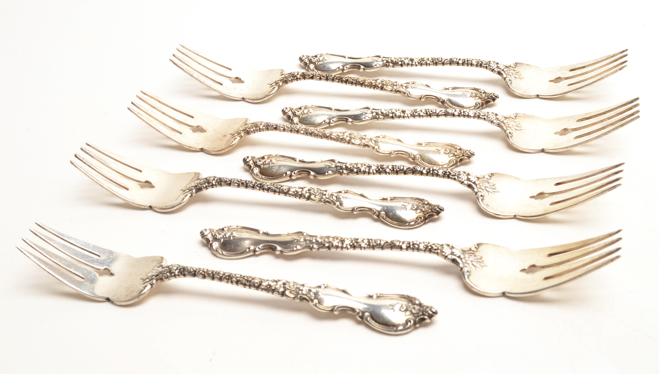 International Silver Co. Sterling Silver "Du Barry" Flatware