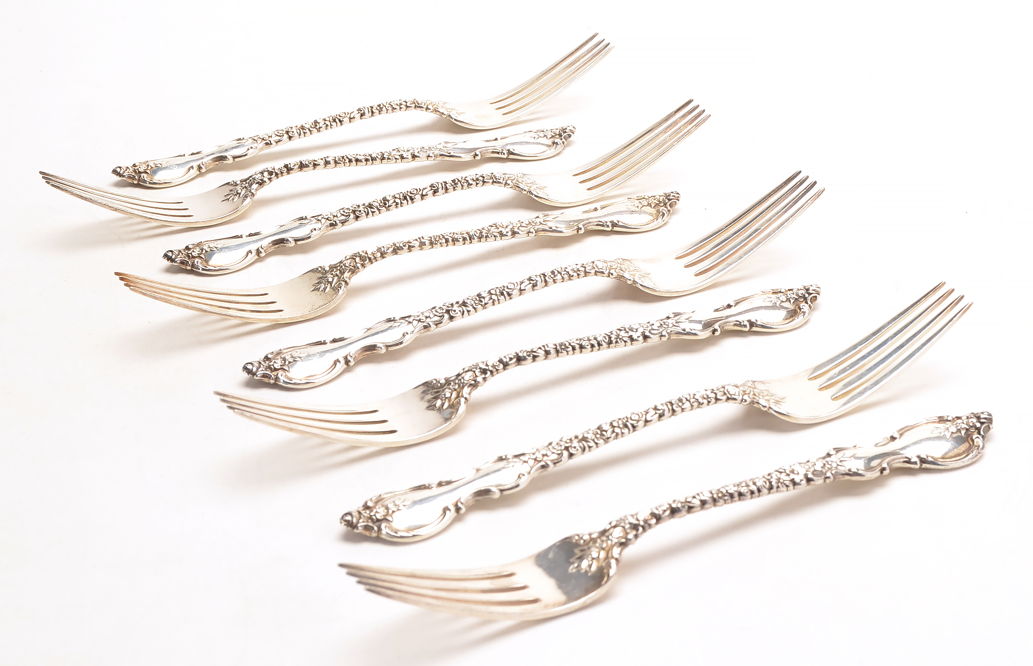 International Silver Co. Sterling Silver "Du Barry" Flatware