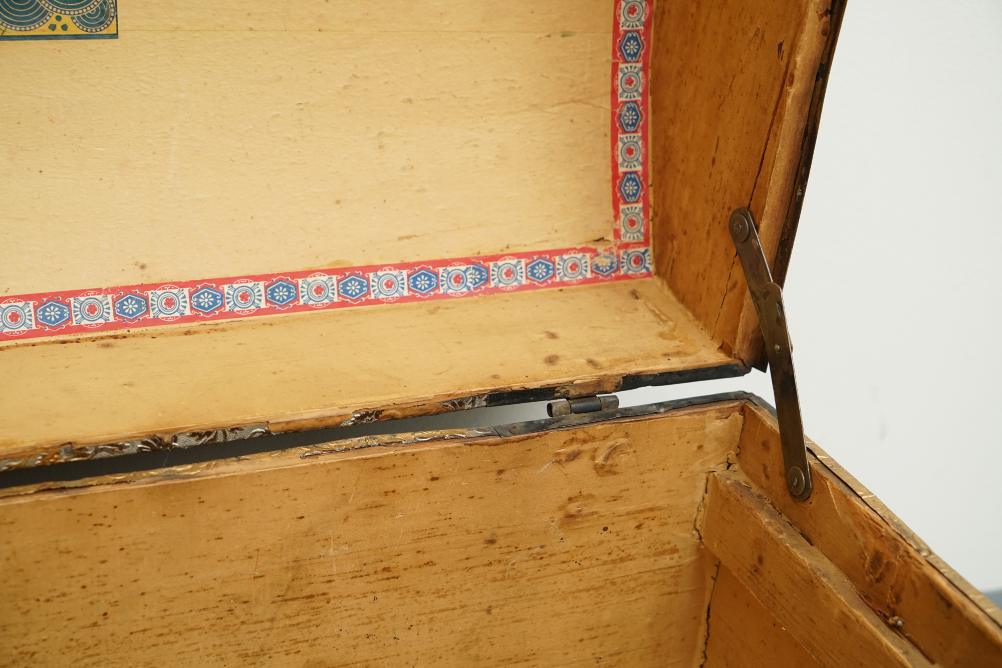 Vintage Dome Top Trunk with Casters