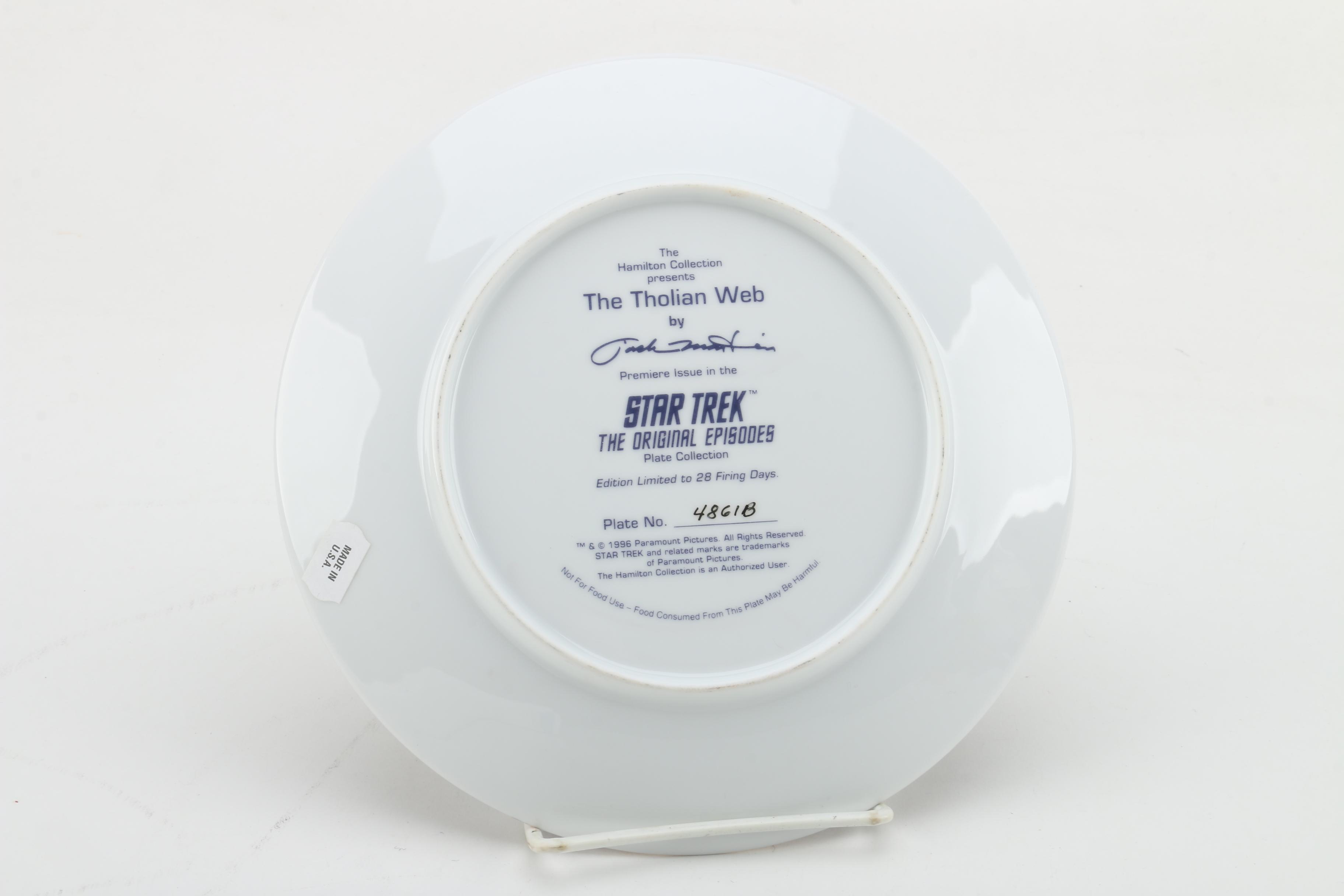 Star Trek The Original Episodes "The Tholian Web" Limited Edition Plate 1996