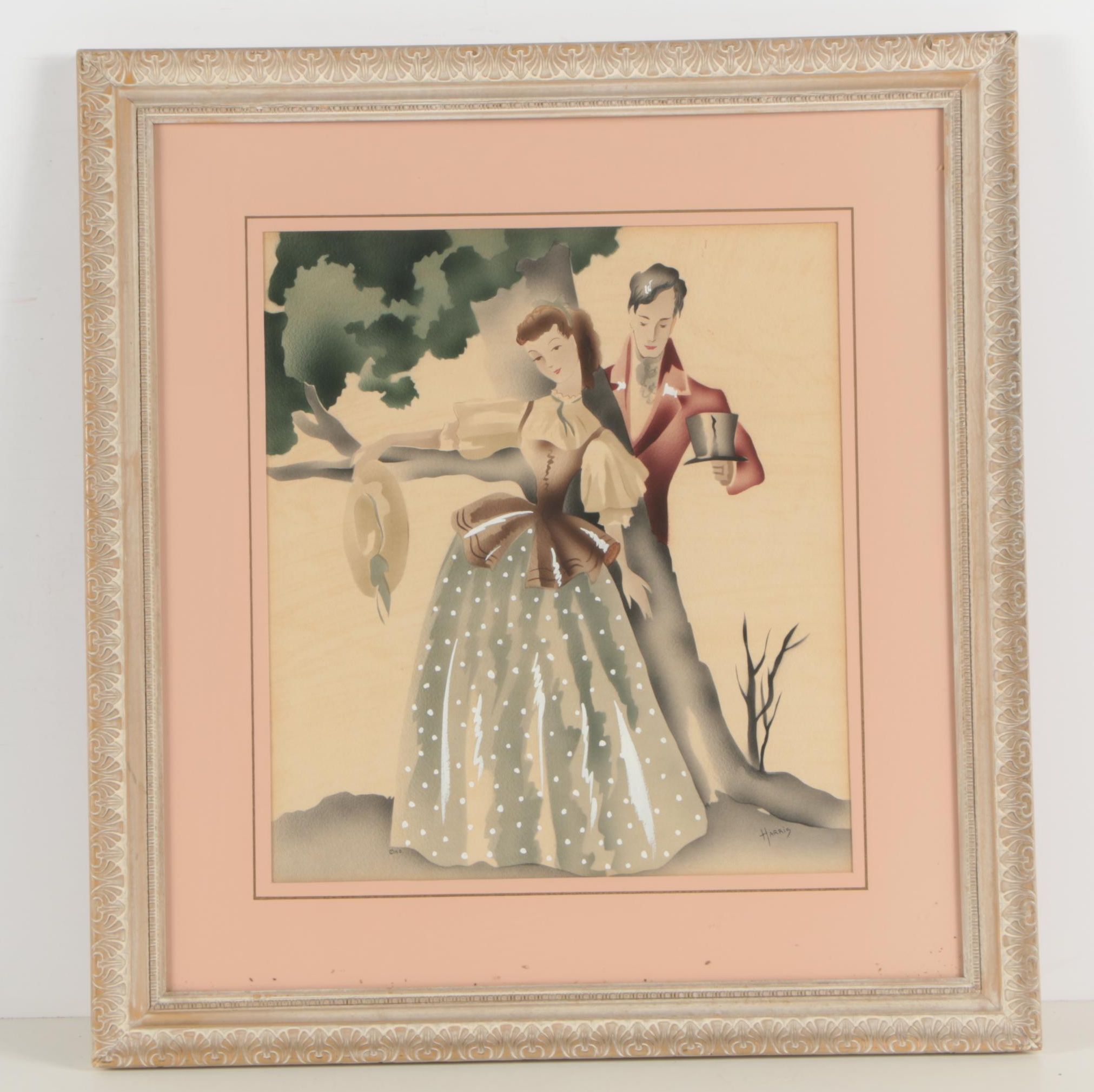 Harris and Peters Watercolor Airbrush Paintings