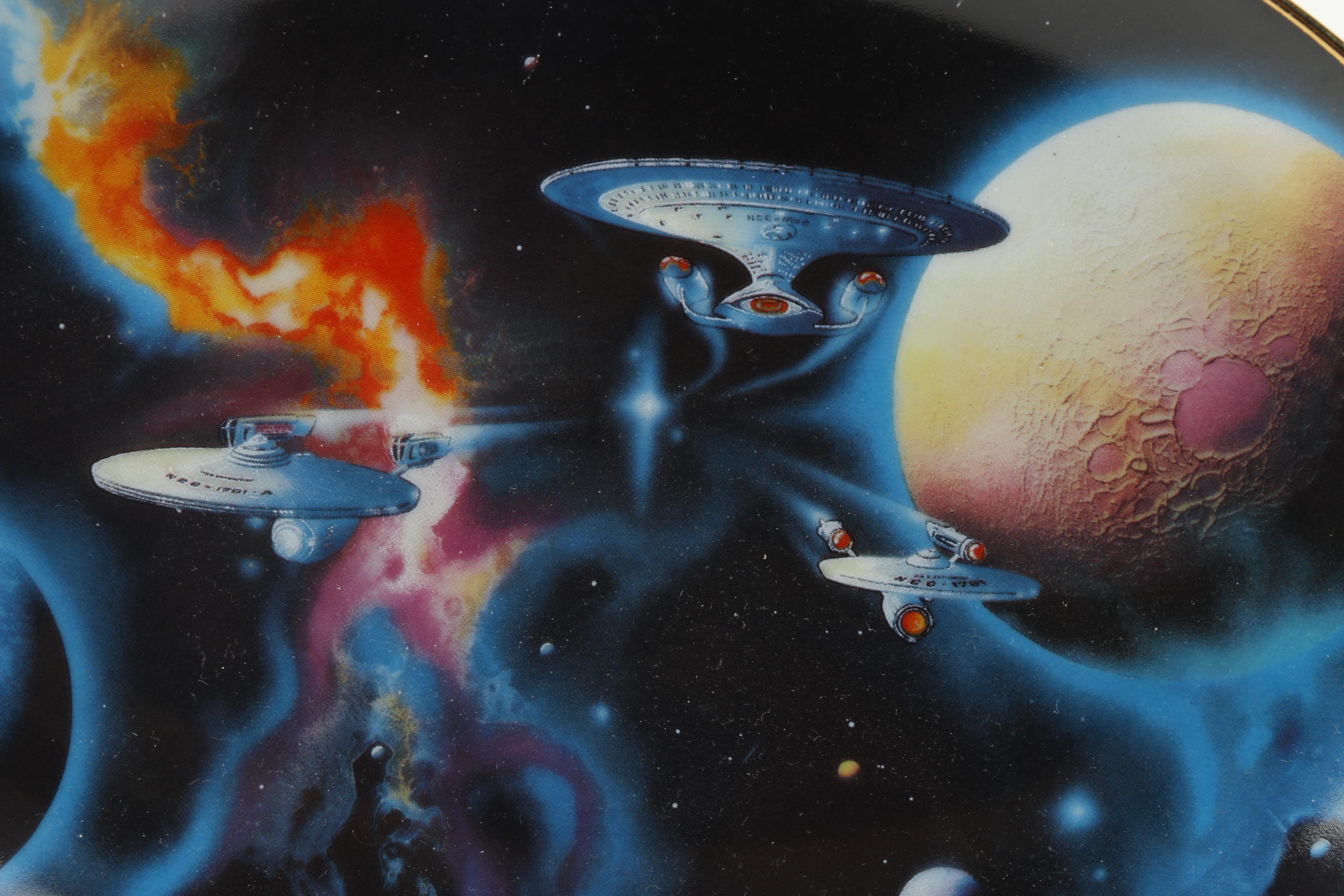 Star Trek "To Boldly Go" Michael David Ward Limited Edition Plate 1996