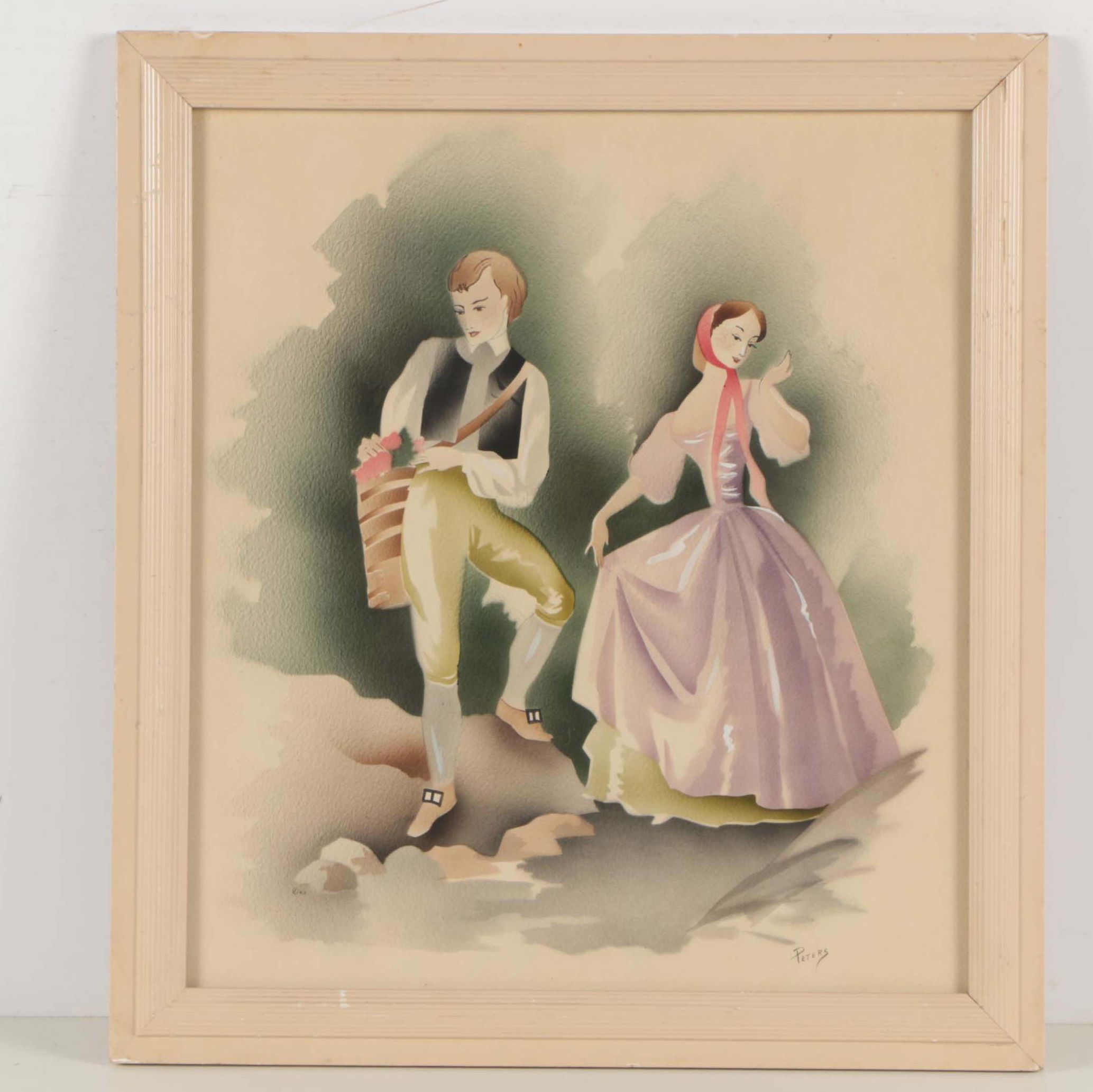 Harris and Peters Watercolor Airbrush Paintings