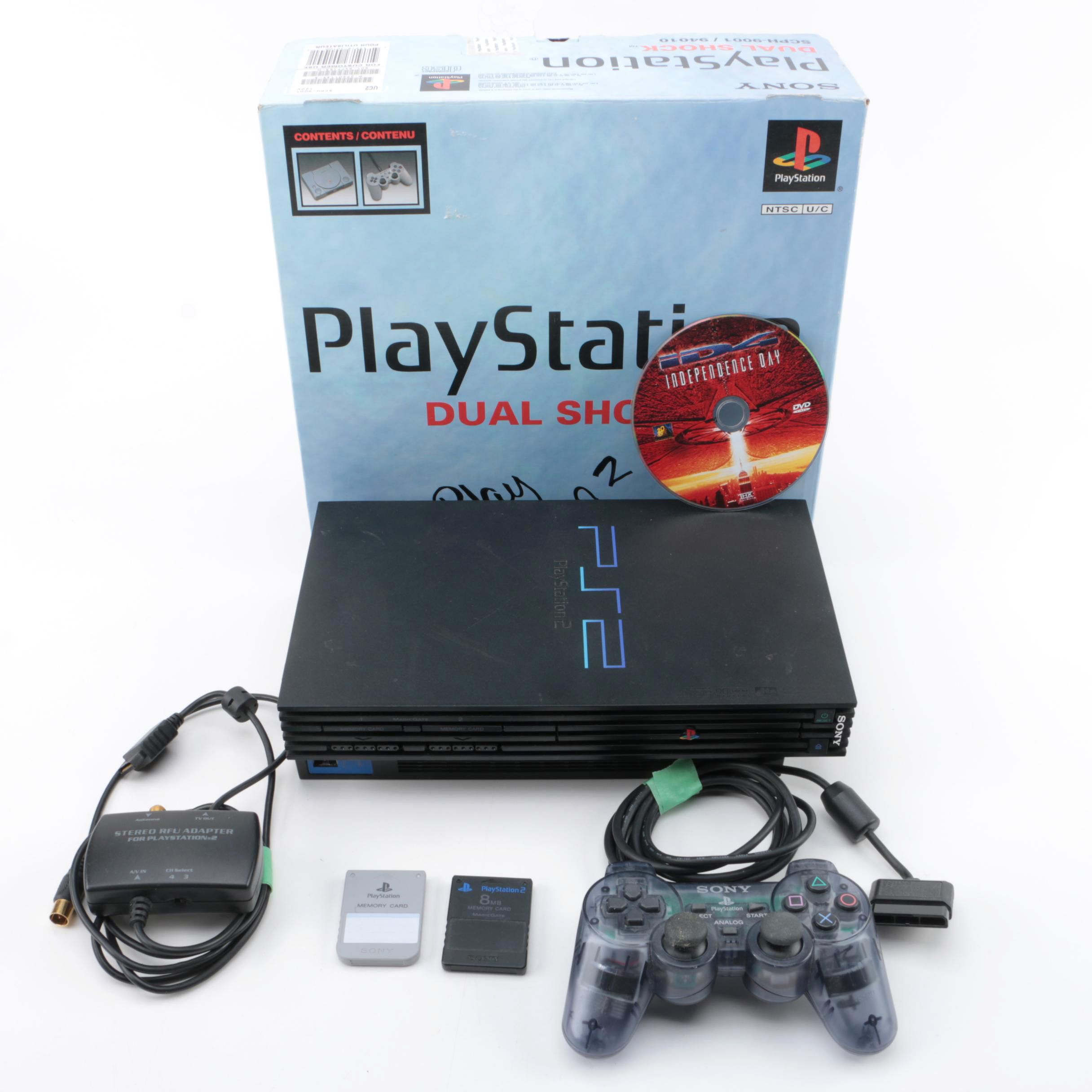 Sony PlayStation 2 Game Console with Accessories