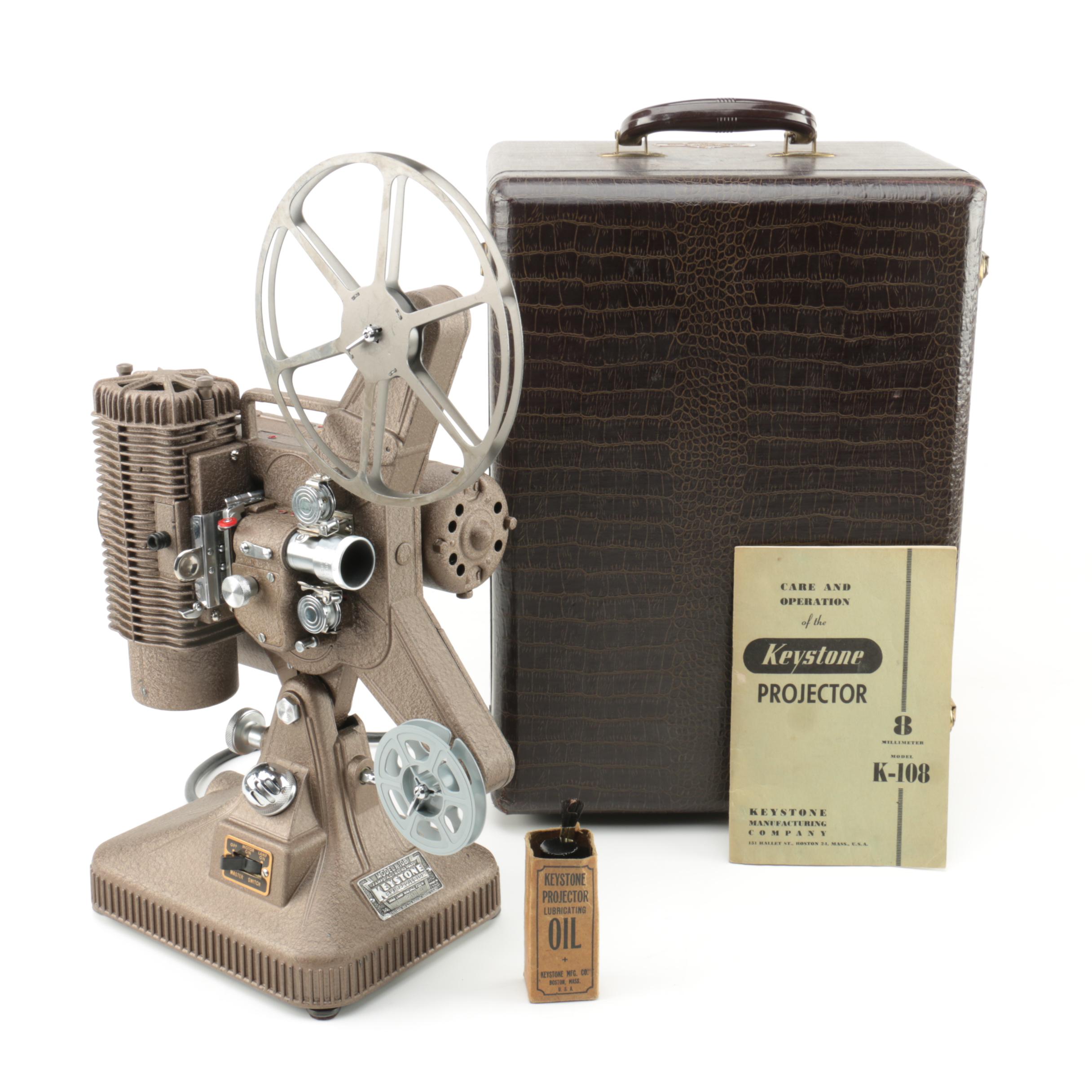 Vintage K-108 Keystone 8mm Projector