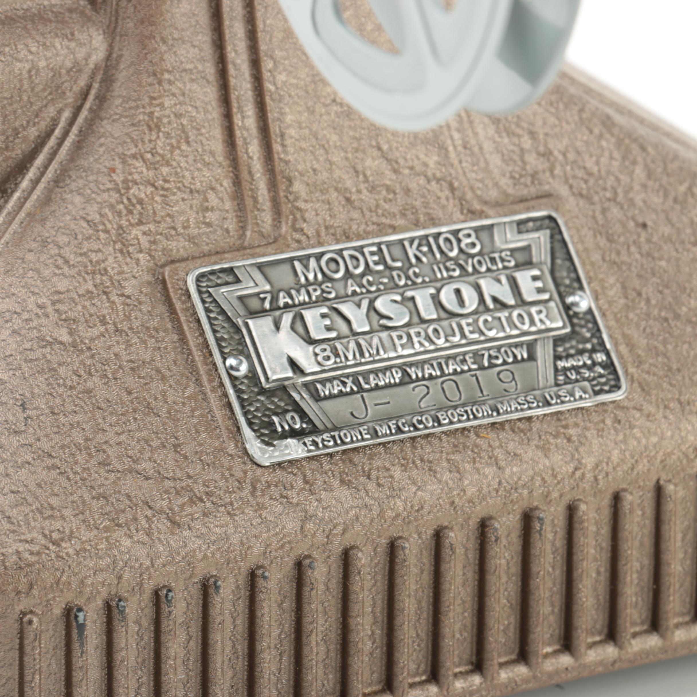 Vintage K-108 Keystone 8mm Projector