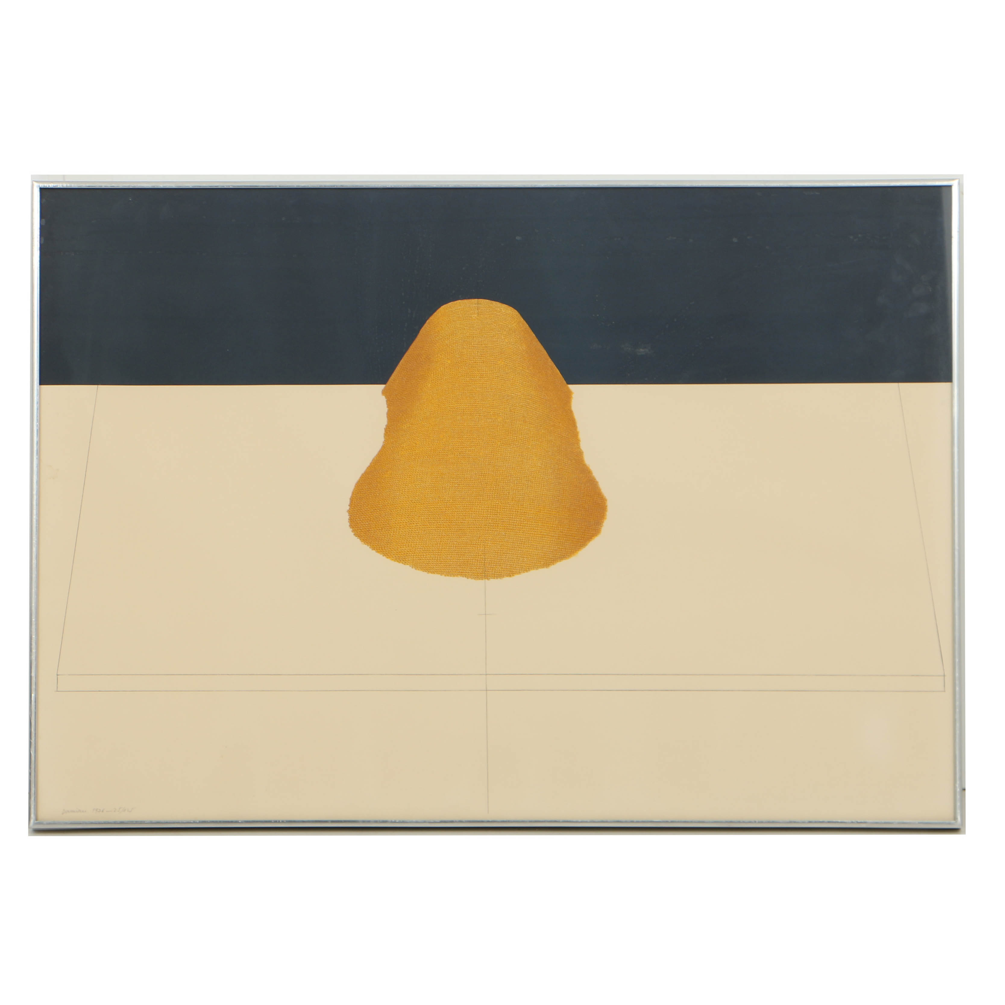 Horia Damian Limited Edition Serigraph on Paper "La Colline / Golden Galaxy"