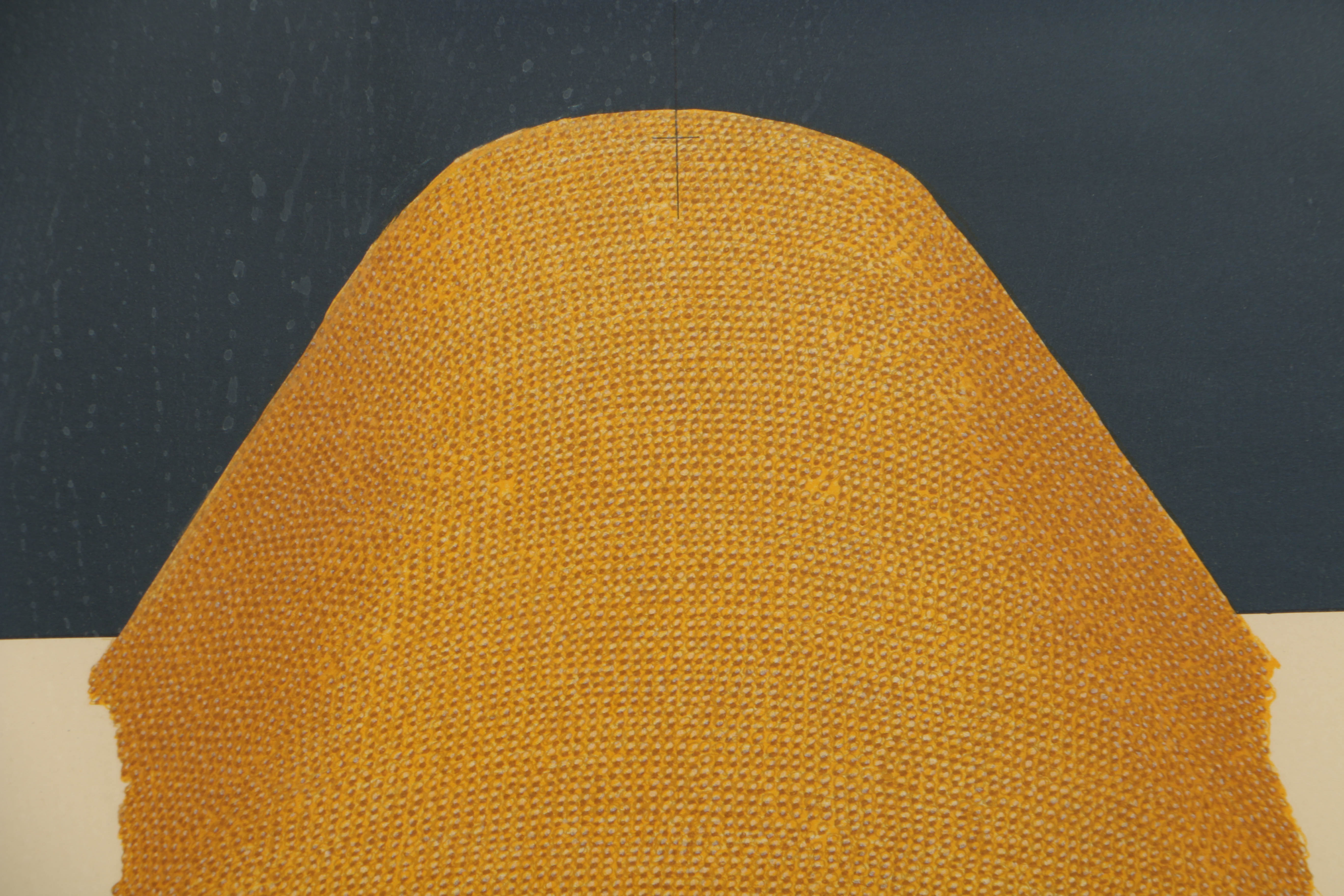 Horia Damian Limited Edition Serigraph on Paper "La Colline / Golden Galaxy"