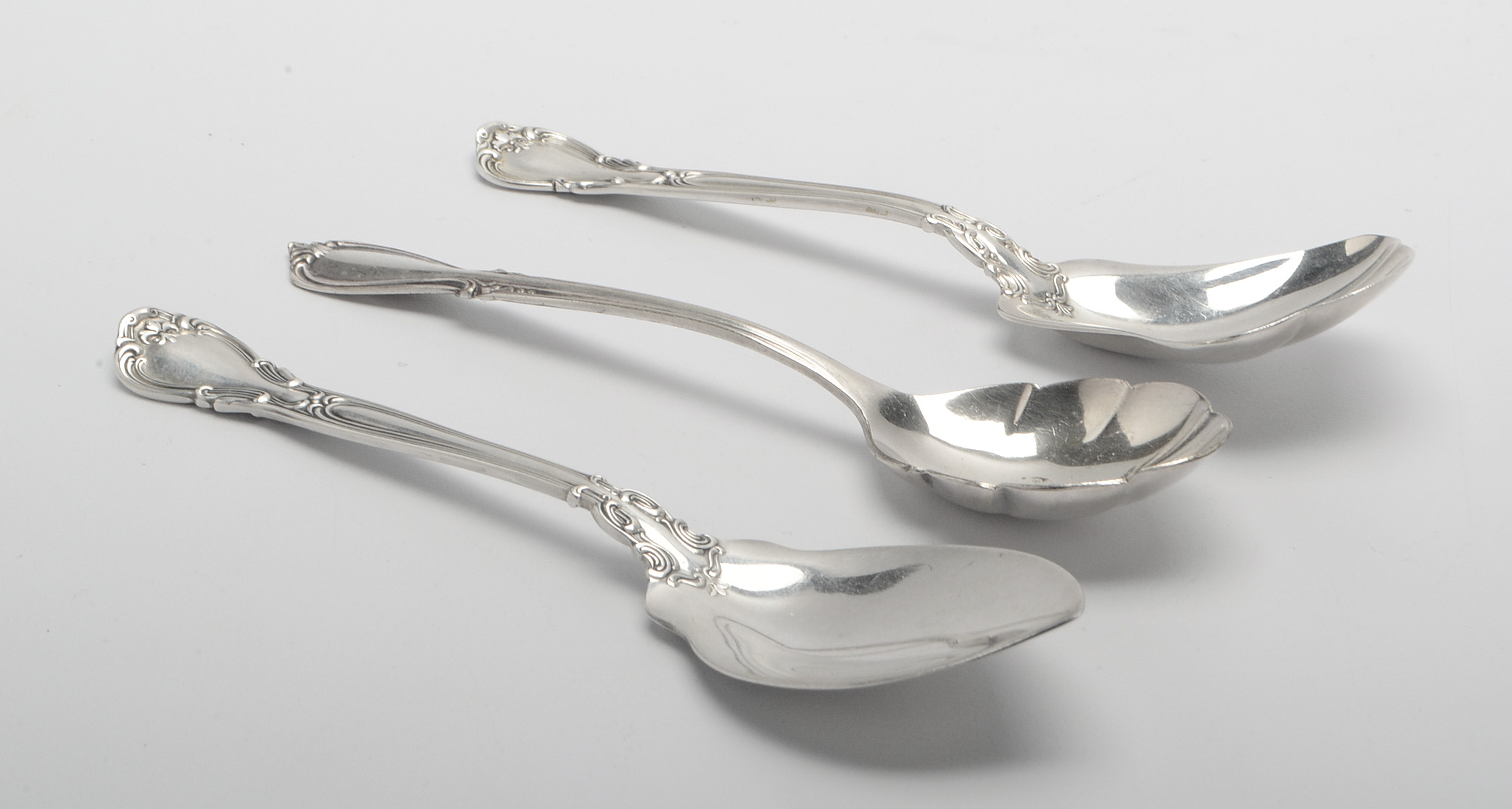 Gorham "Chantilly" Sterling Silver Flatware with Mahogany Storage Chest