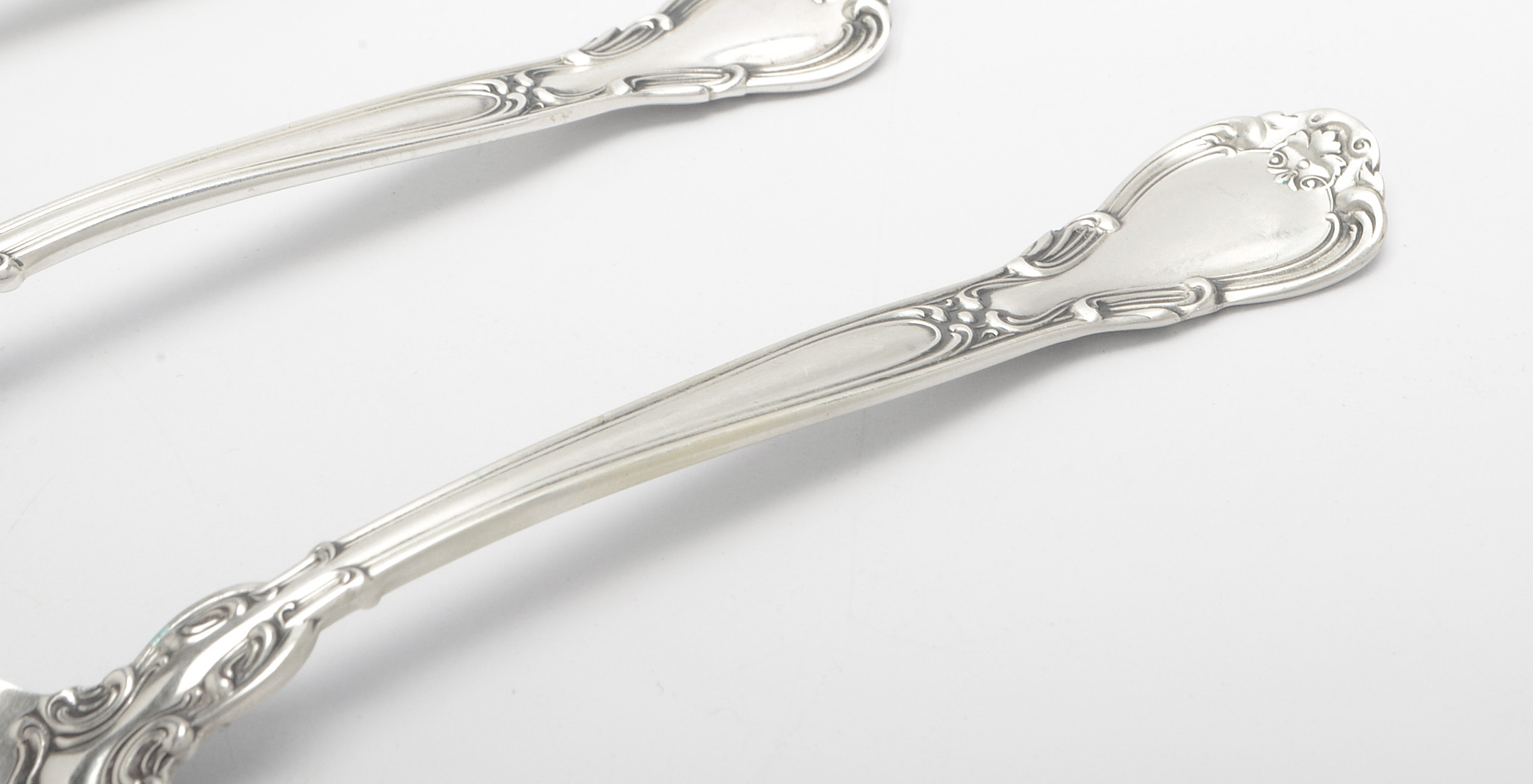 Gorham "Chantilly" Sterling Silver Flatware with Mahogany Storage Chest