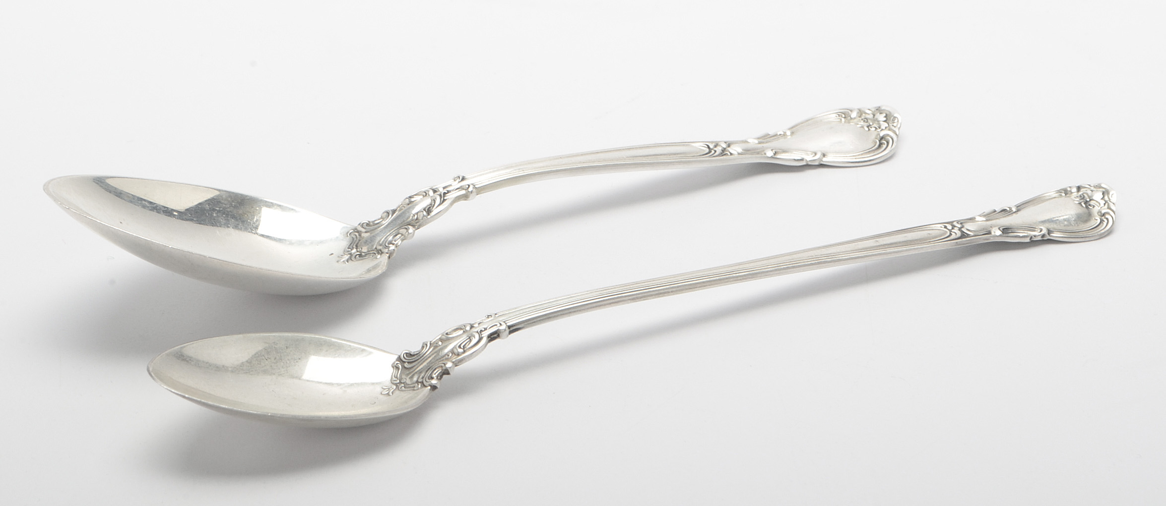 Gorham "Chantilly" Sterling Silver Flatware with Mahogany Storage Chest