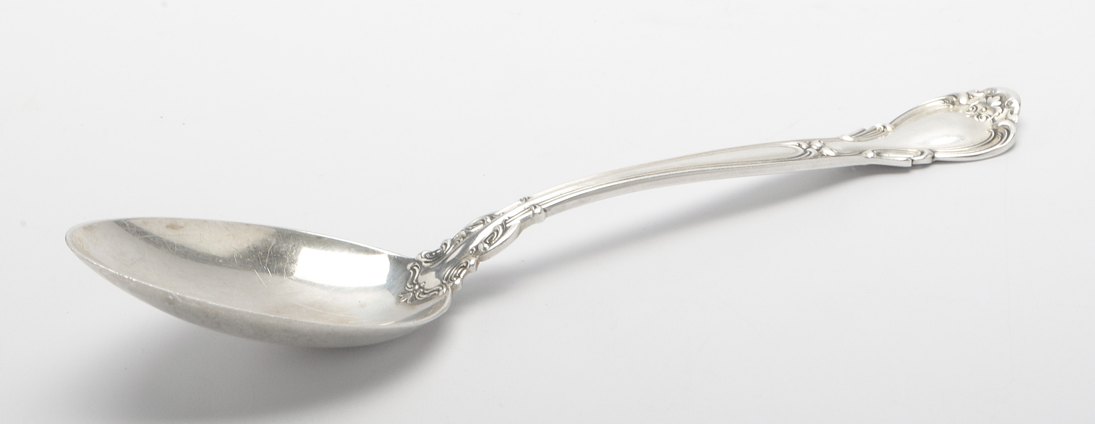 Gorham "Chantilly" Sterling Silver Flatware with Mahogany Storage Chest