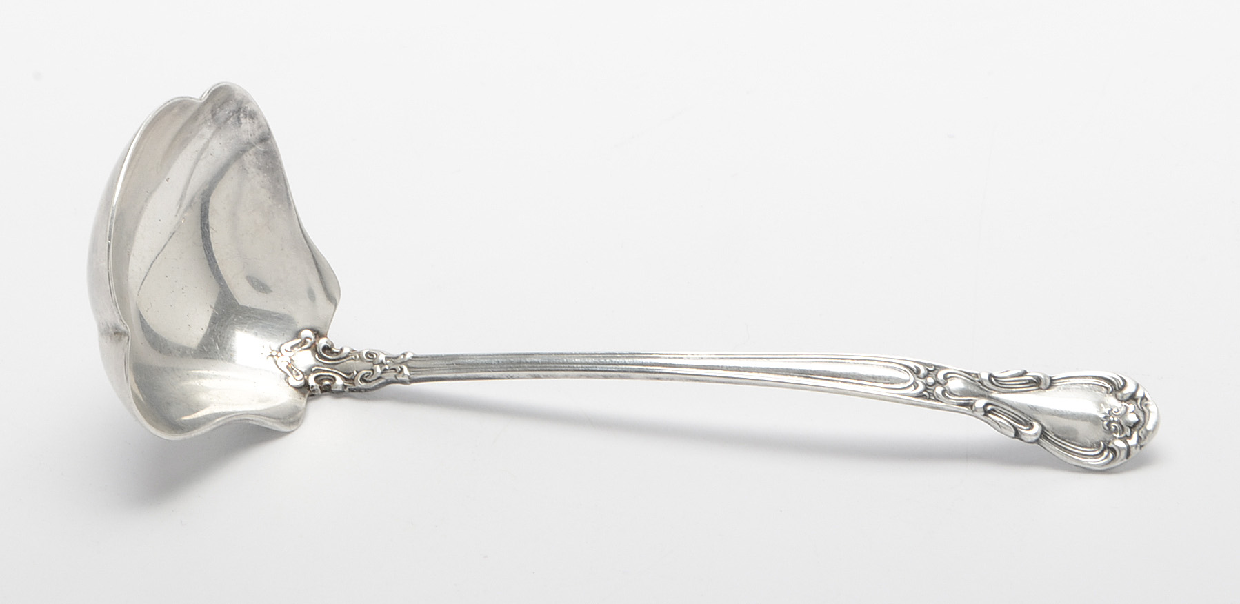 Gorham "Chantilly" Sterling Silver Flatware with Mahogany Storage Chest