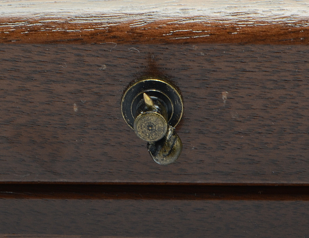 Gorham "Chantilly" Sterling Silver Flatware with Mahogany Storage Chest