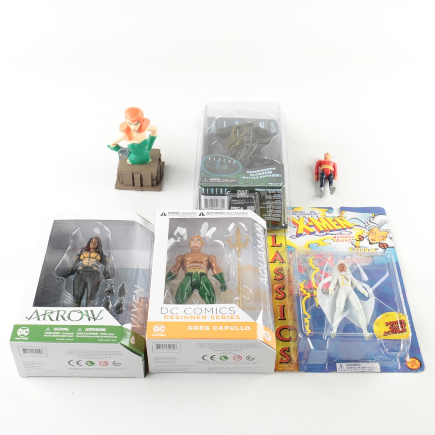 Action Figures Featuring Aquaman and Storm