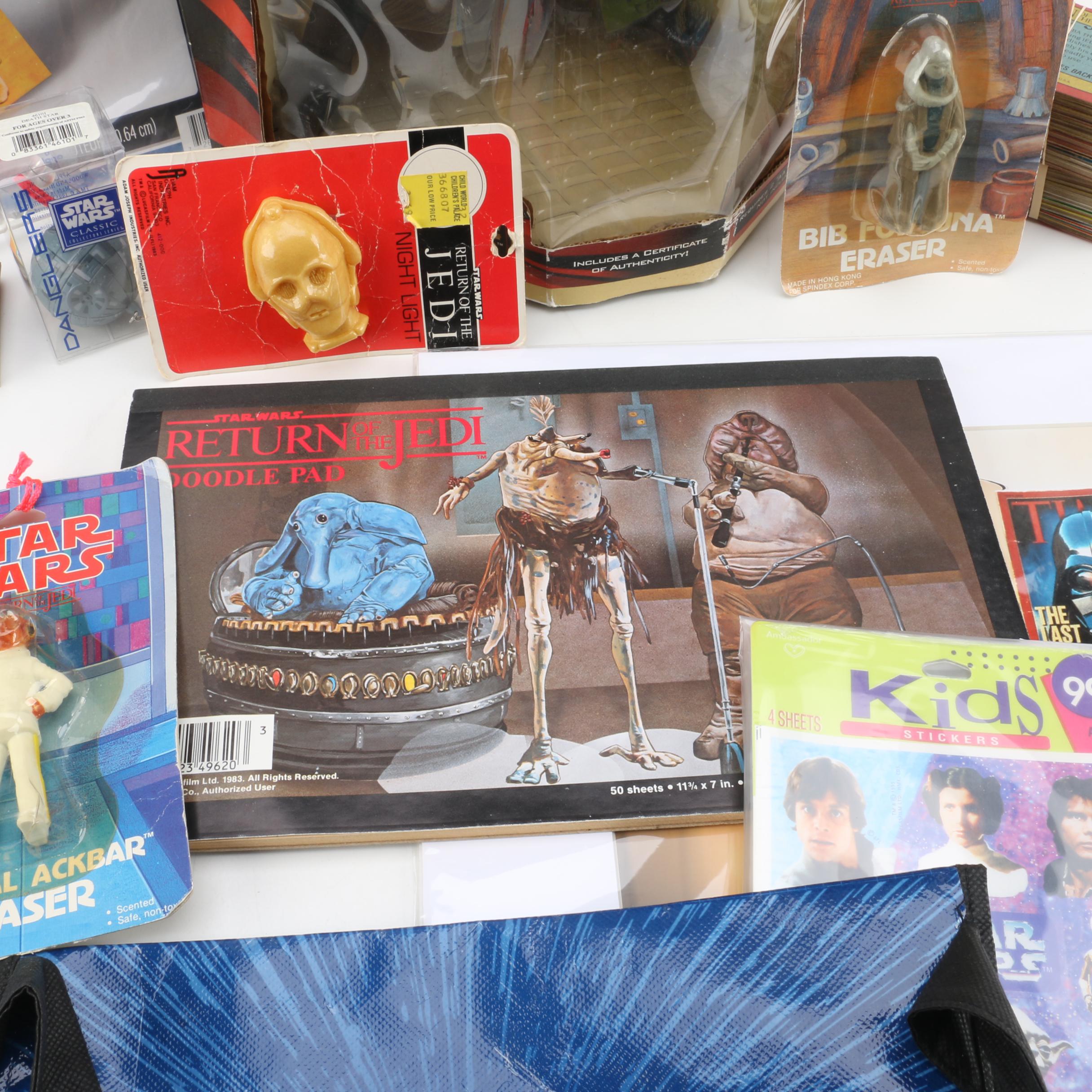 Electronic Darth Maul, Trading Cards and Other "Star Wars" Collectibles