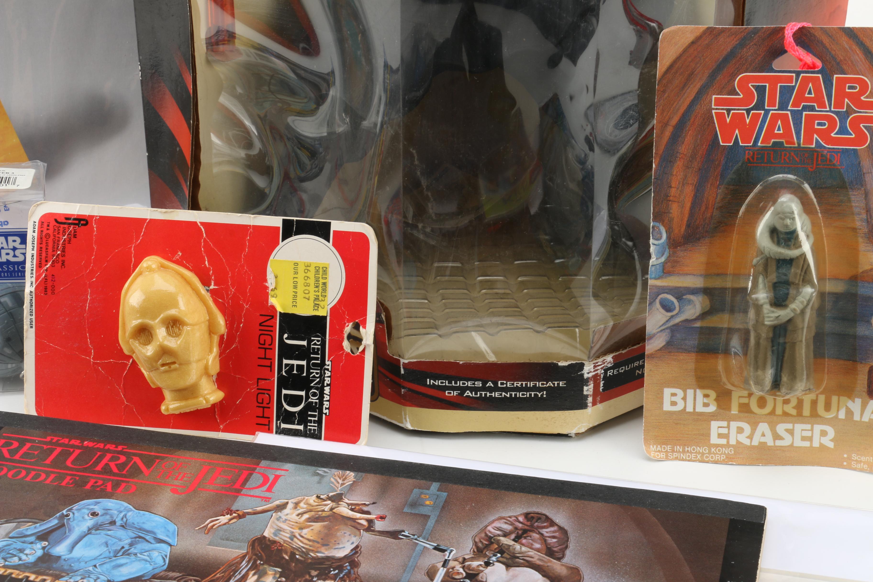 Electronic Darth Maul, Trading Cards and Other "Star Wars" Collectibles