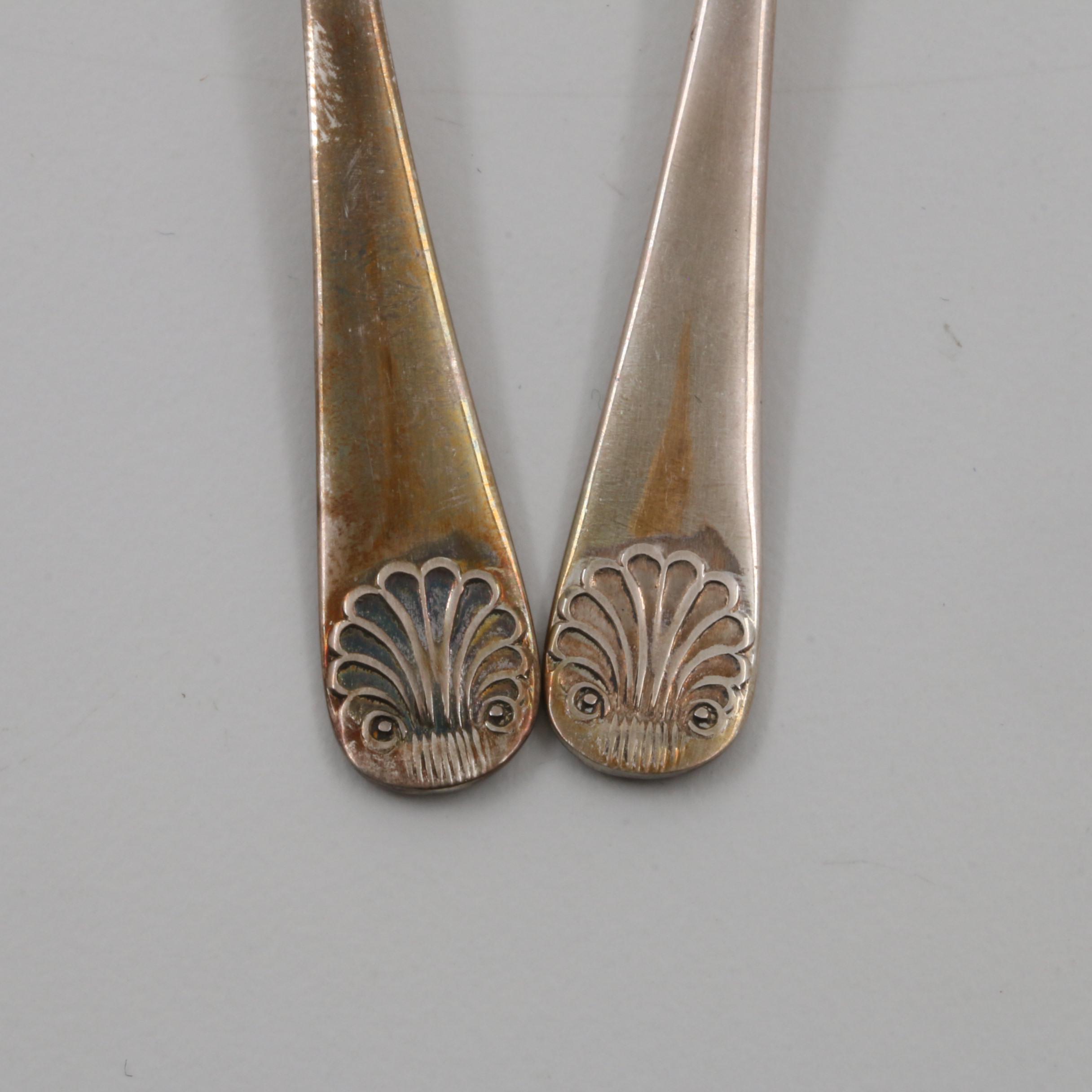 Vintage Cooper Brothers & Sons Ltd. Sterling Silver Demitasse Spoons