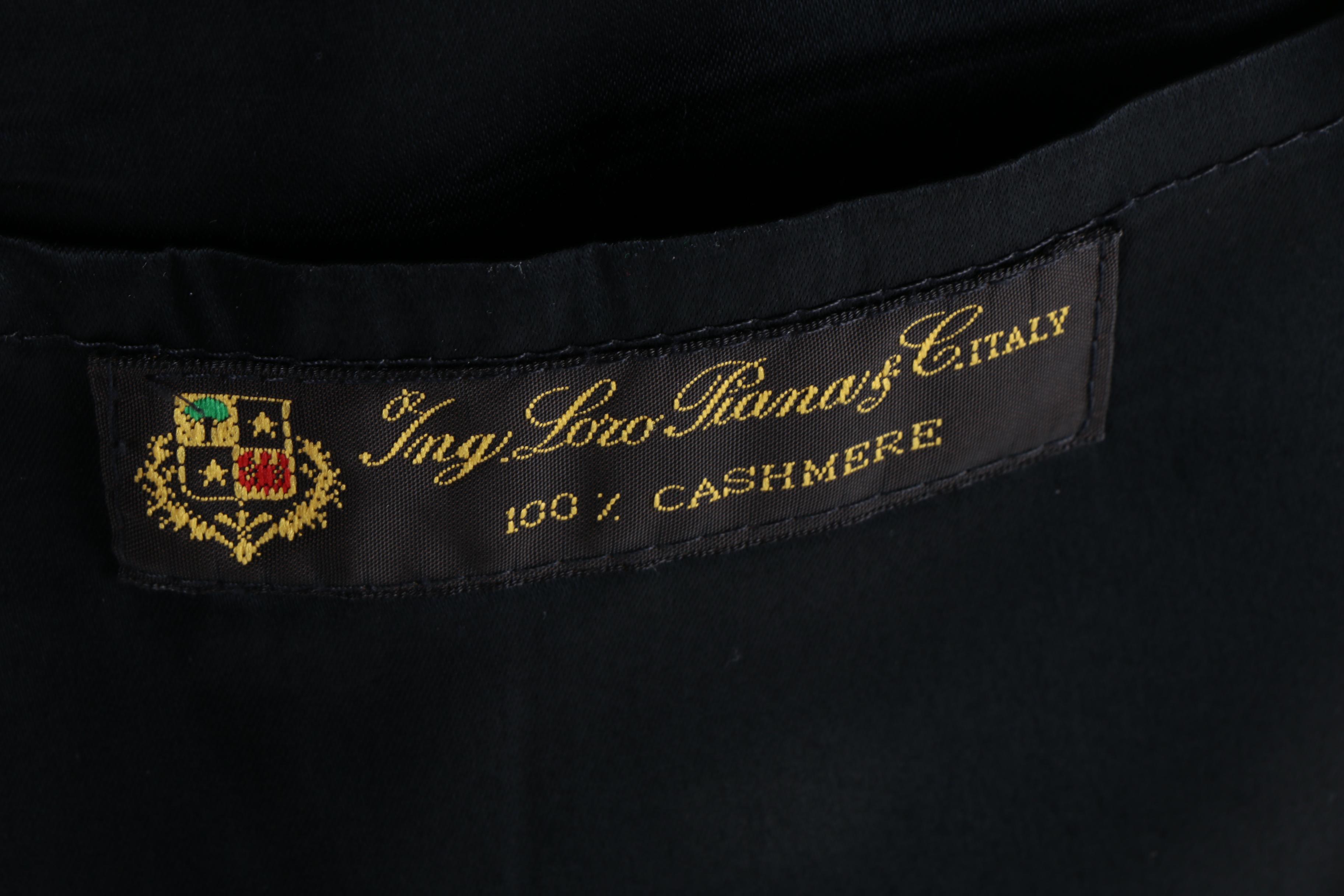 Men's Jacob Siegel Company for Nordstrom Black Cashmere Overcoat