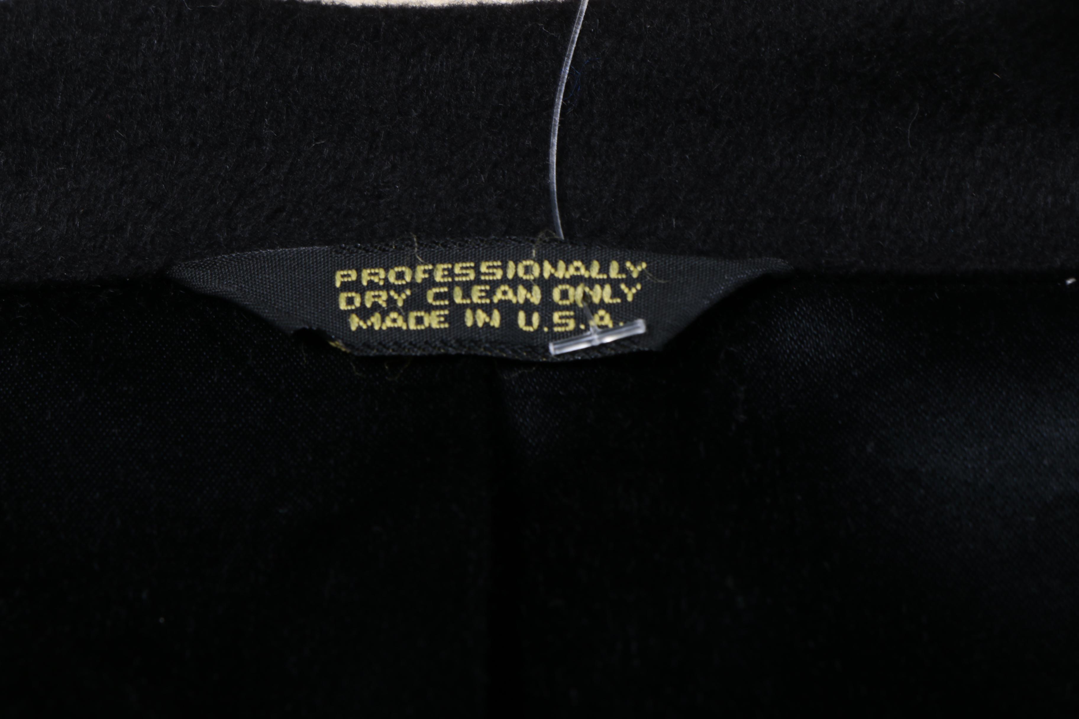 Men's Jacob Siegel Company for Nordstrom Black Cashmere Overcoat