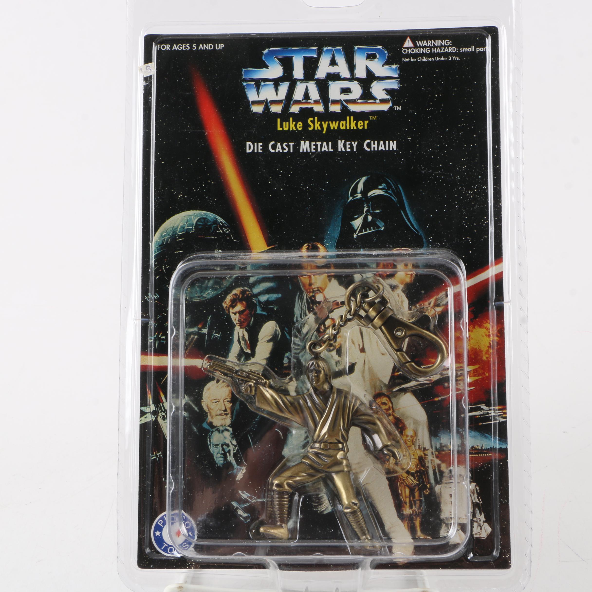 Sealed Placo "Star Wars" Die-Cast Keychains Complete Set